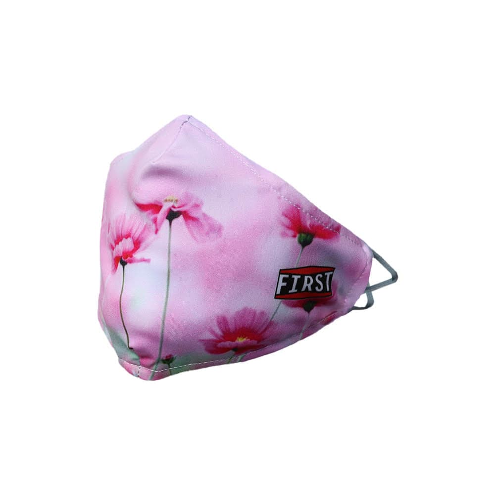 2-Ply Pink Floral Reusable Non-Medical Breathable & Elastic Ear Bands Face Masks (5-Pcs Pack) Face Mask Accessories