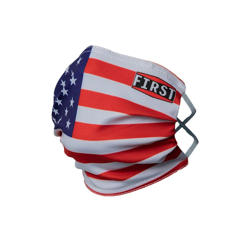 2-Ply Red White & Blue Reusable Non-Medical Breathable & Elastic Ear Bands Face Masks (5-Pcs Pack) Face Mask Accessories