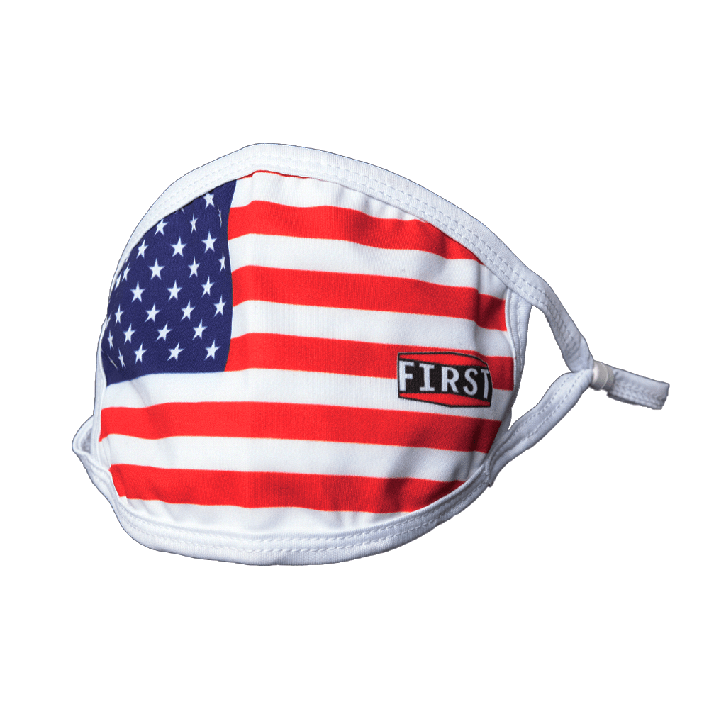 2-Ply USA Flag Reusable Non-Medical Breathable & adjustable Ear Loops Face Masks (5-Pcs Pack) Face Mask Accessories