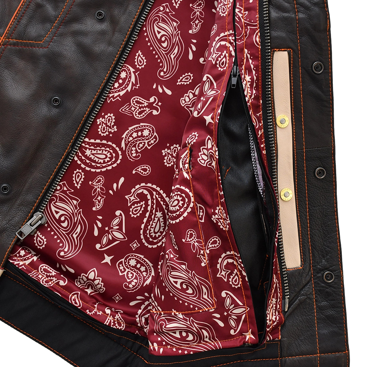 Sentinel - Men's Leather Motorcycle Vest
