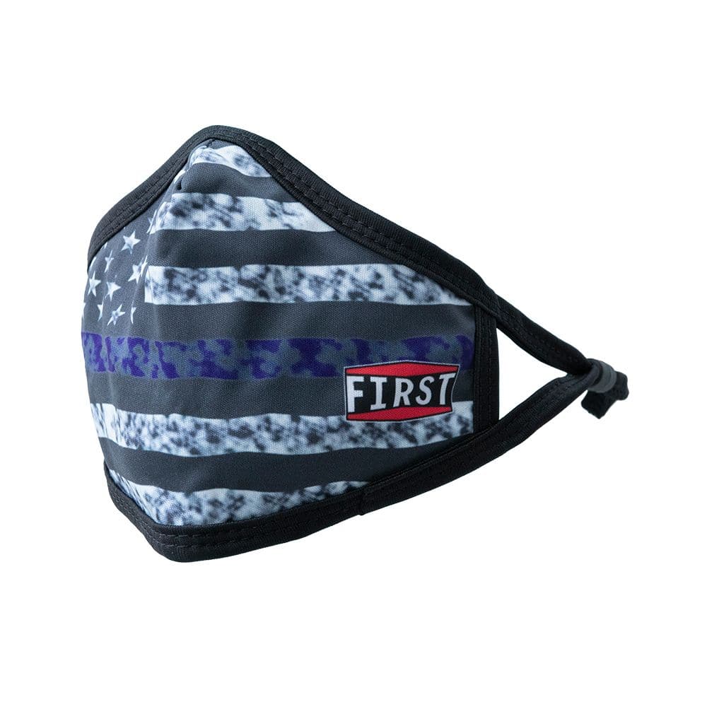 3-Ply Black/Blue USA Flag Reusable Non-Medical Breathable & adjustable Ear Loops Face Masks (5-Pcs Pack) Face Mask Accessories
