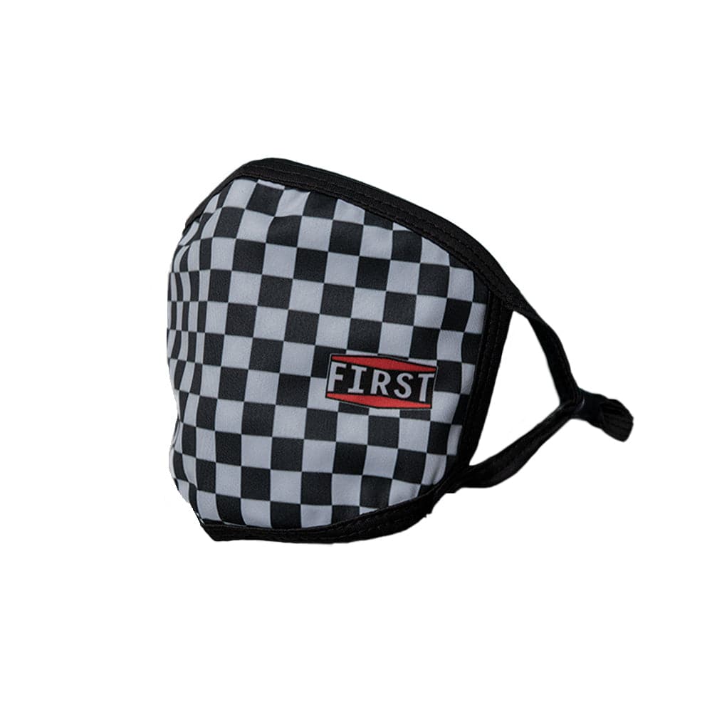 3-Ply Black/Gray Checkerboard Reusable Non-Medical Breathable & adjustable Ear Loops Face Masks (5-Pcs Pack) Face Mask Accessories