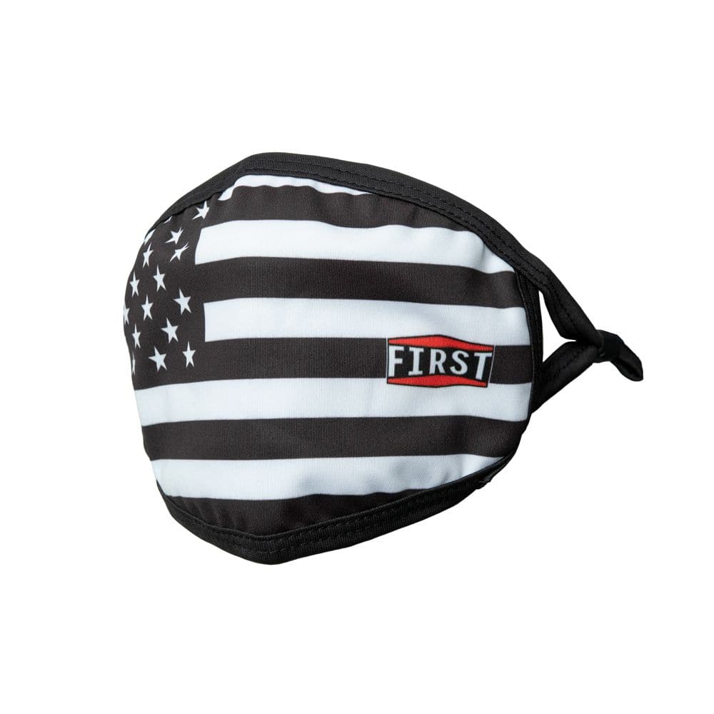 3-Ply Black/White USA Flag Reusable Non-Medical Breathable & adjustable Ear Loops Face Masks (5-Pcs Pack) Face Mask Accessories