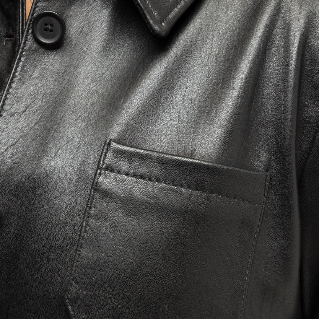 Janely Womens Fashion Leather Jacket Women's New Zealand Lambskin Leather FMCo