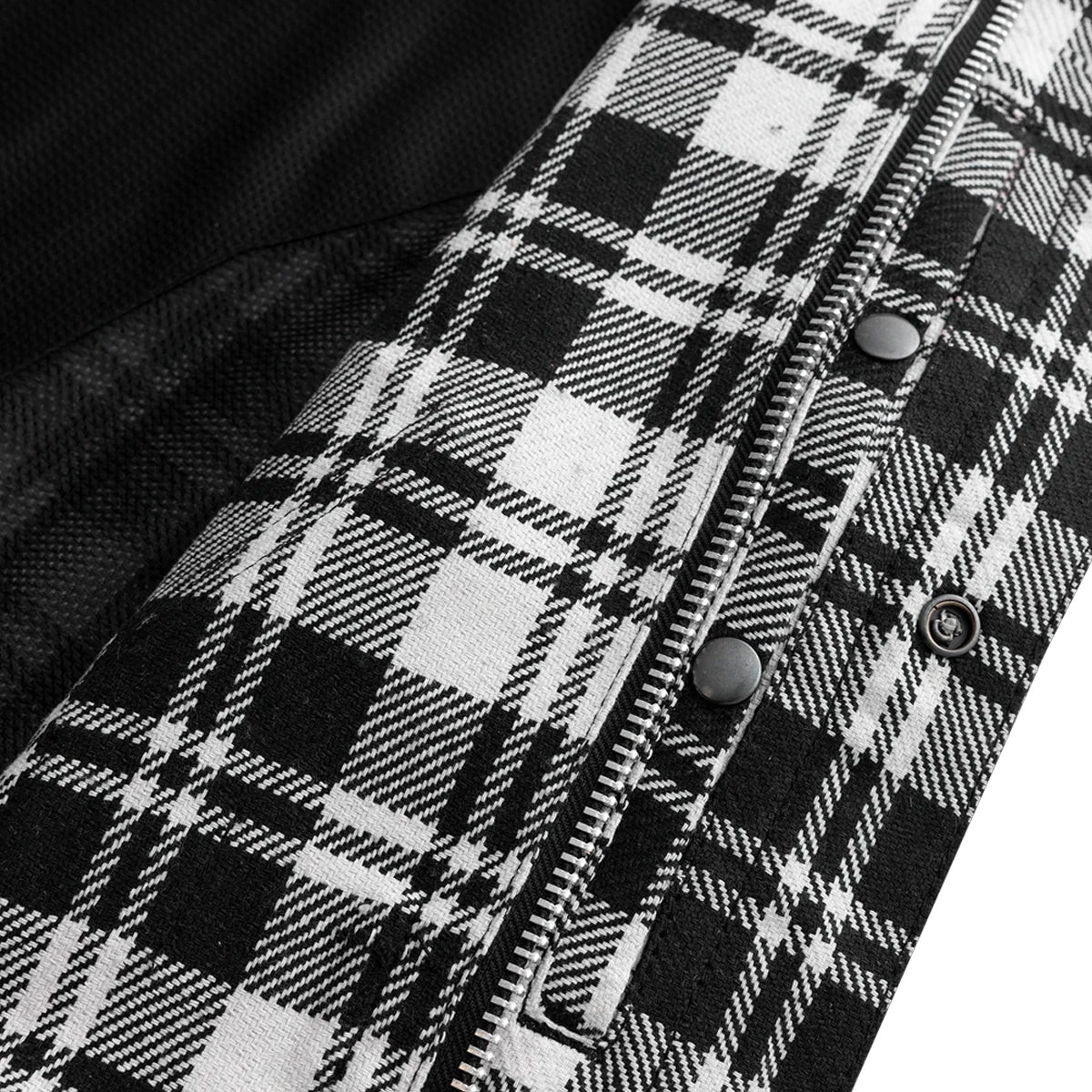 Sharp Shooter Moto Men's Canvas Vest - Recycled Men's Canvas Vests Vests