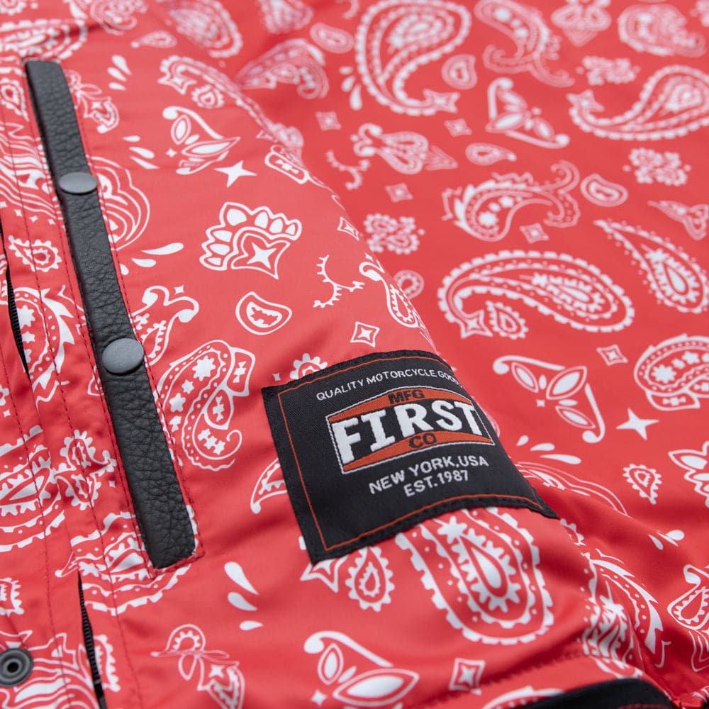 49/51 Wolf Pack - Men's Leather/Canvas Motorcycle Vest (Limited Edition) Factory Customs First Manufacturing Company