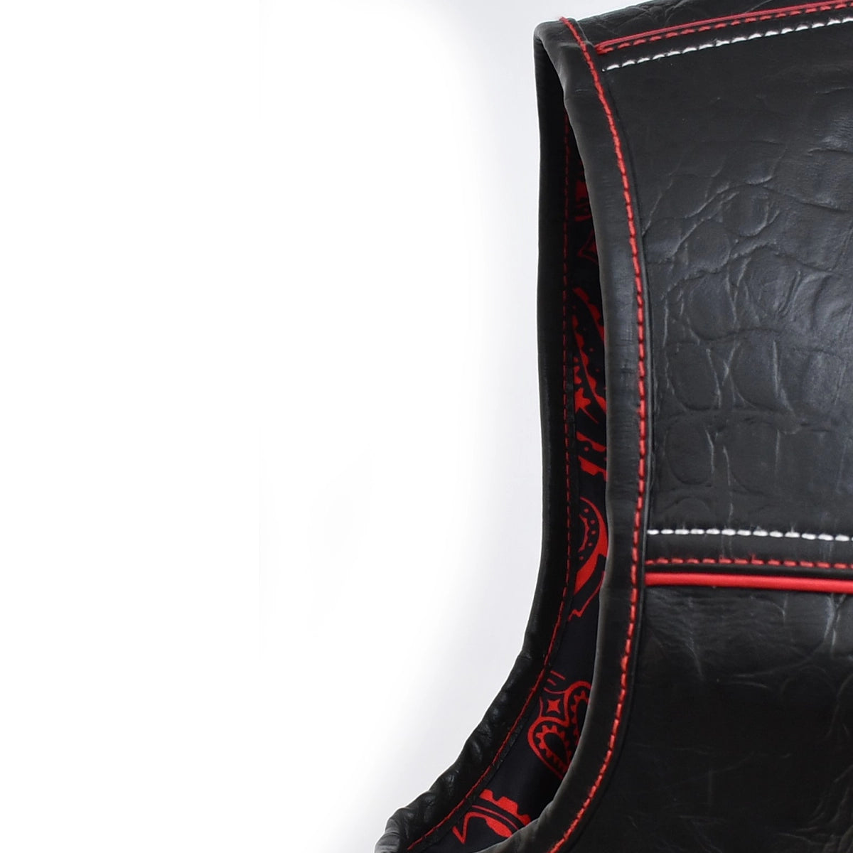 Speedster - Men's Embossed Croc Leather Motorcycle Vest Men's Leather Vest Vests