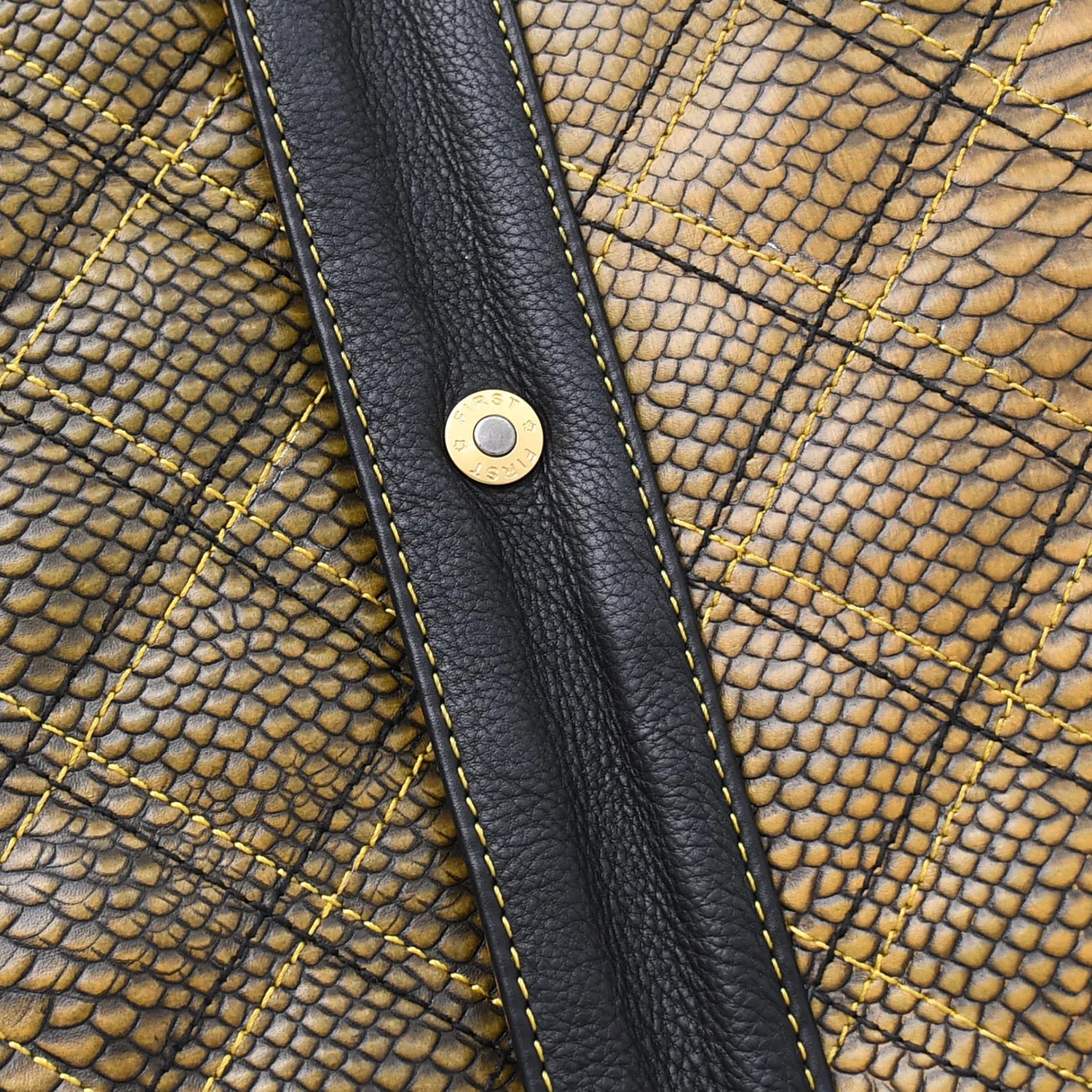 Kingsnake Men’s Motorcycle Leather Vest Men's Leather Vest Vests