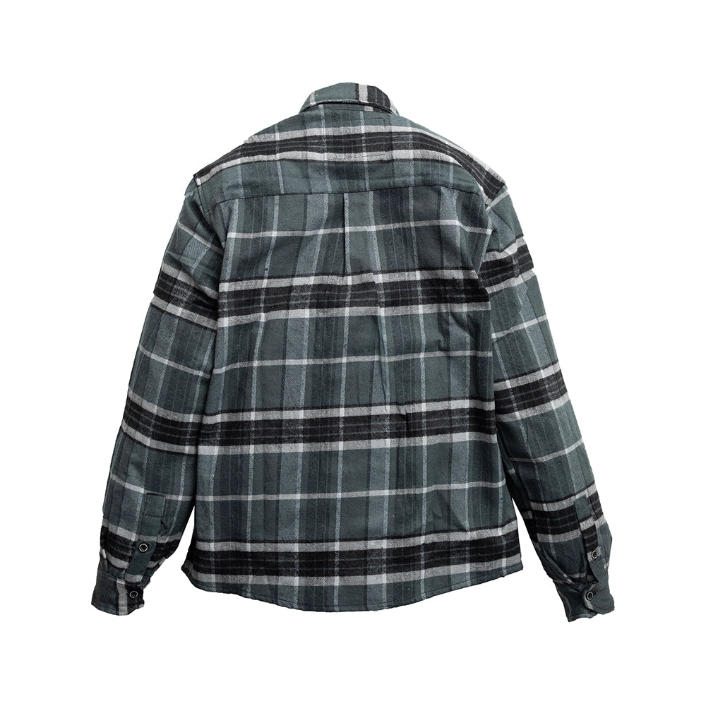 Vintage - Men’s Plaid Canvas Motorcycle flannel Shirt Men's Shirt First Manufacturing Company