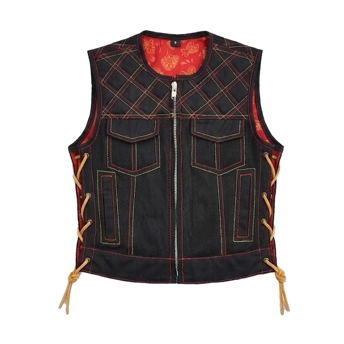 Detour - Men's Black Mesh Motorcycle Vest