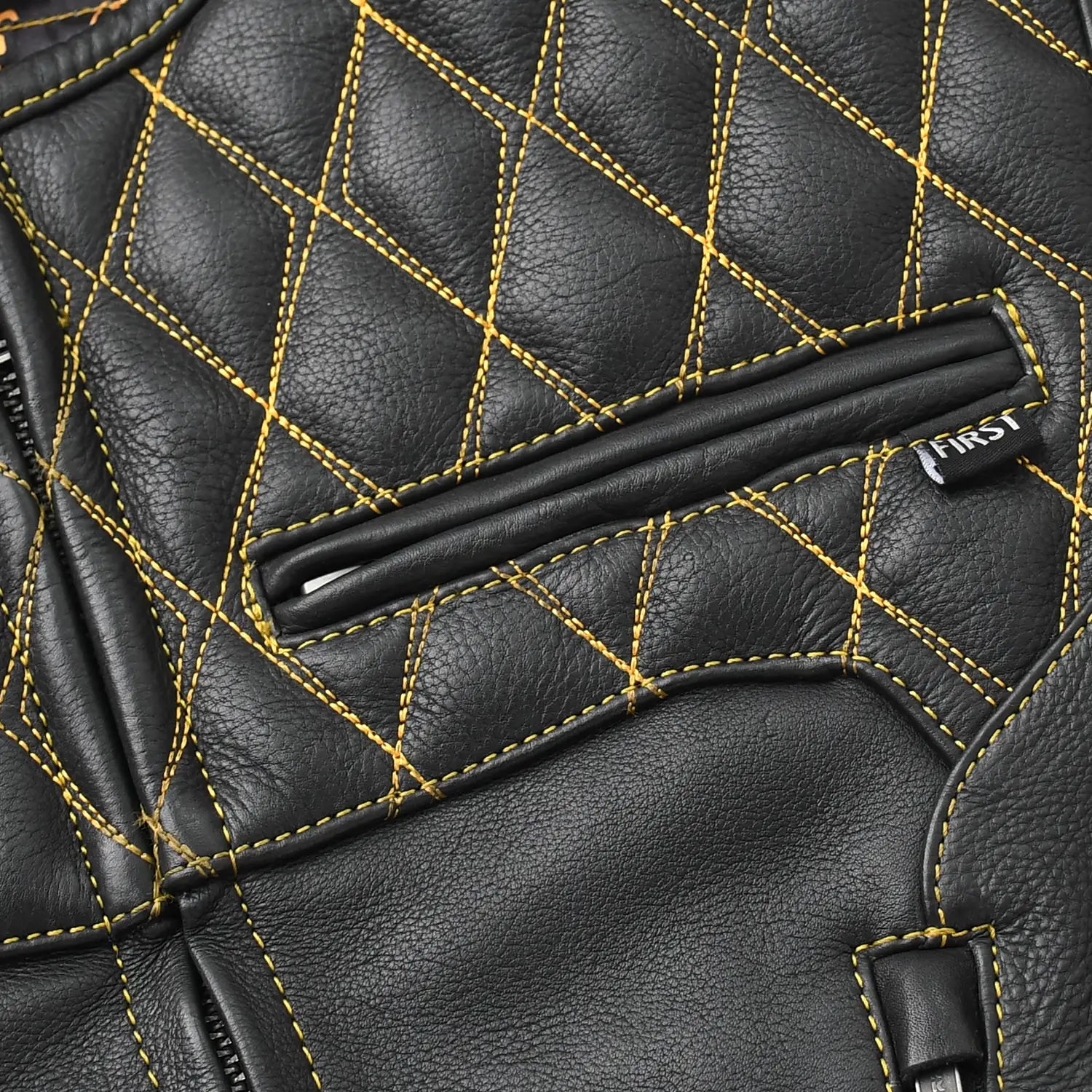 Tactical Emerald Men’s Motorcycle Leather Vest Men's Leather Vest Vests