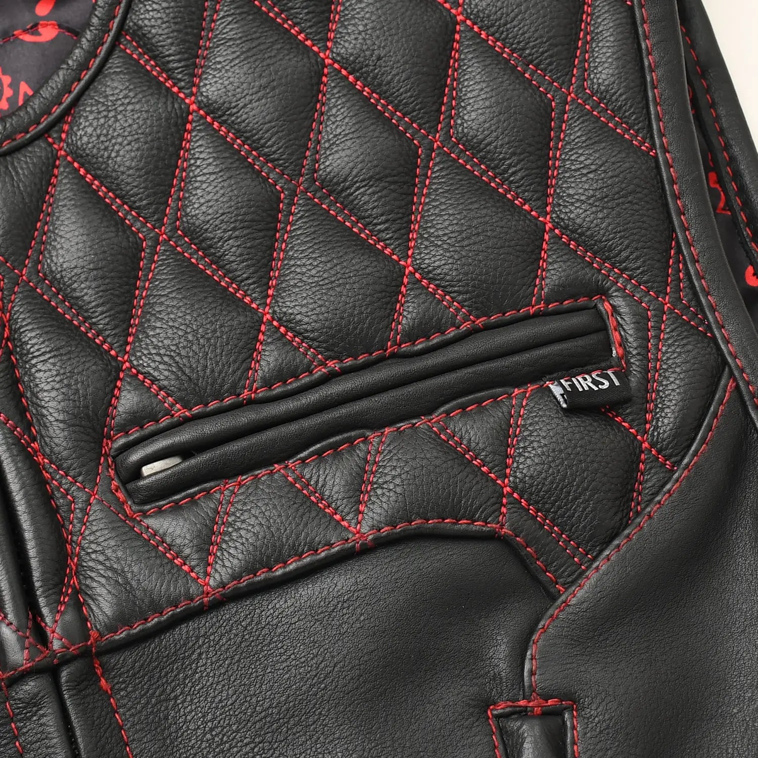 Tactical Emerald Men’s Motorcycle Leather Vest Men's Leather Vest Vests