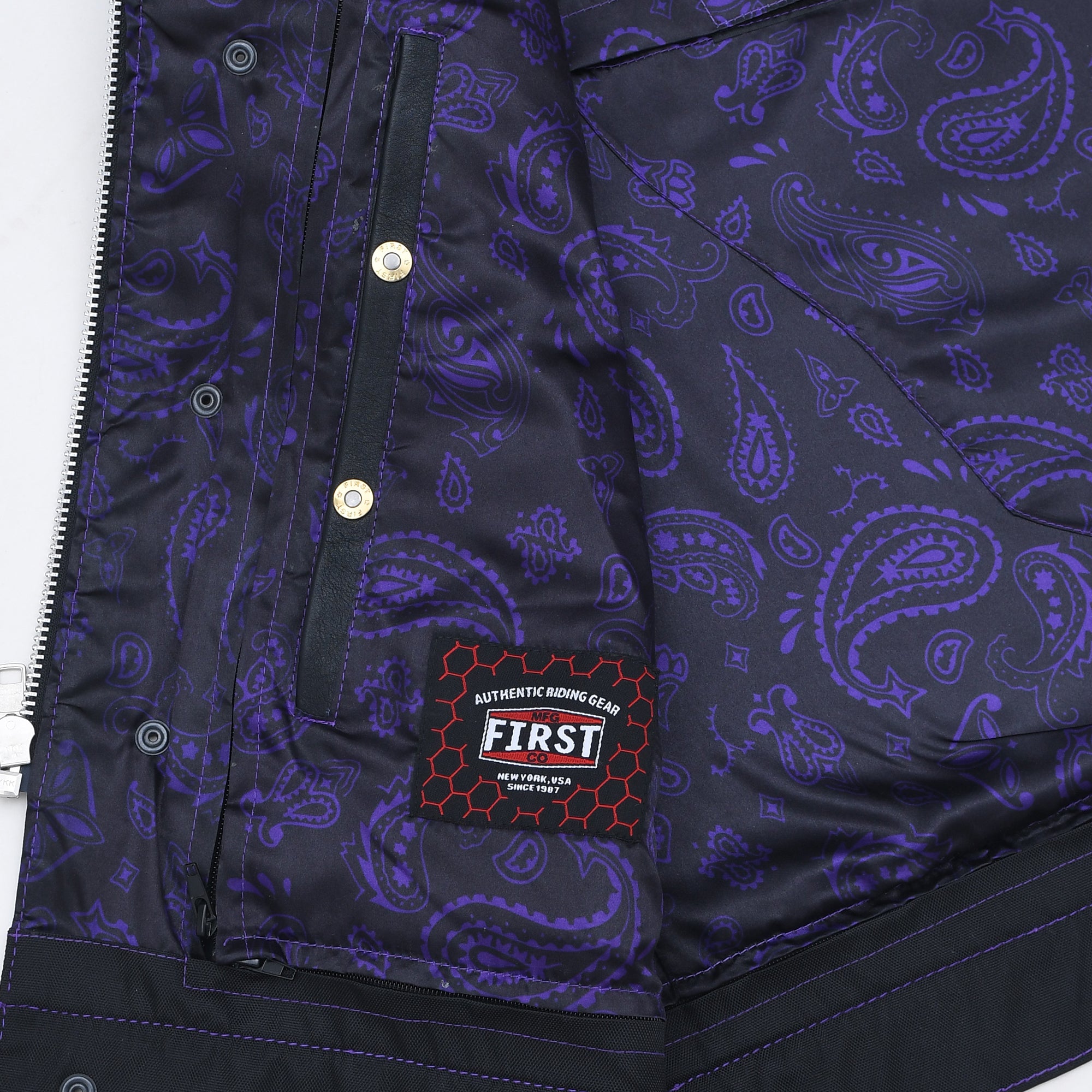 Downside Herren-Motorradlederweste