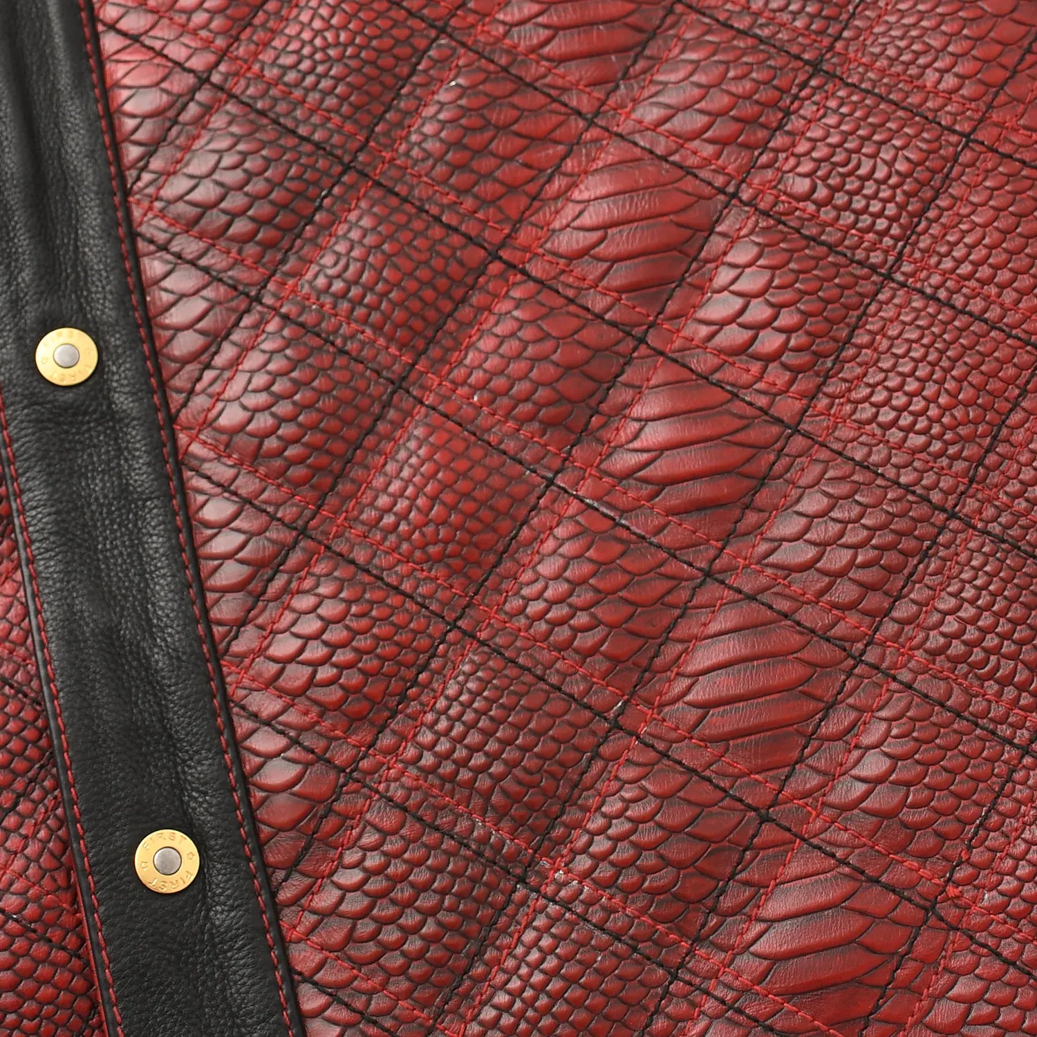 Kingsnake Men’s Motorcycle Leather Vest Men's Leather Vest Vests