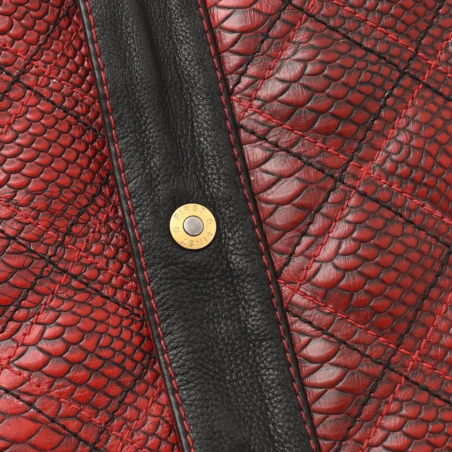 Kingsnake Men’s Motorcycle Leather Vest Men's Leather Vest Vests