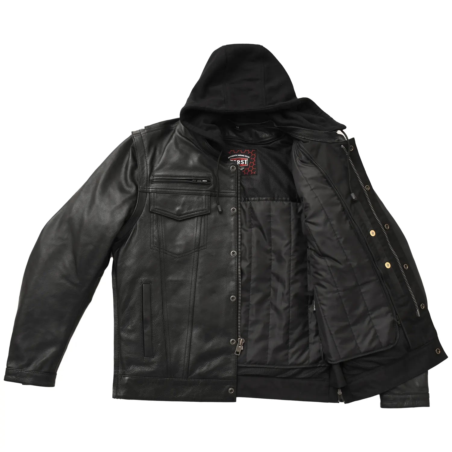 Nightstrike Men’s Motorcycle Leather Jacket Men's Leather Jacket Jackets