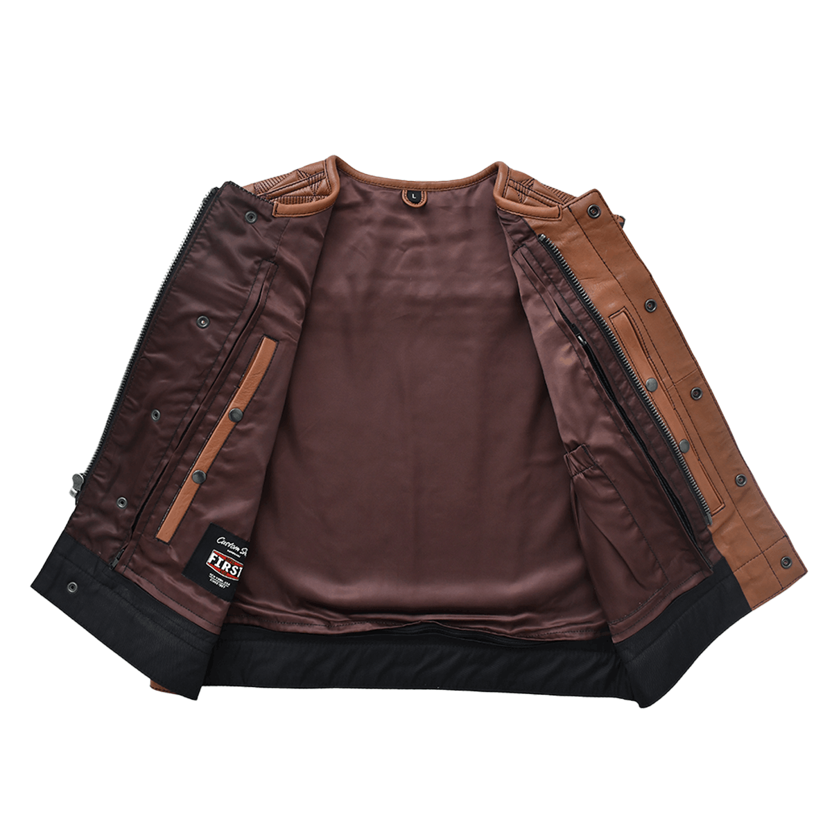 Rustler - Men’s Club-style Motorcycle Leather Vest