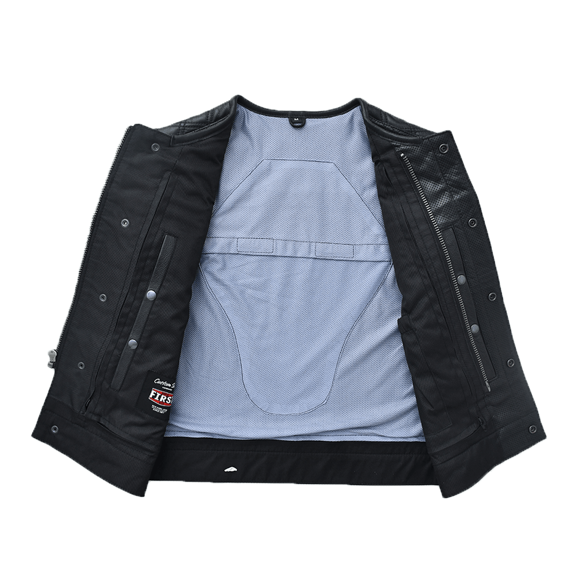 Phantom - Men's Perforated Leather Motorcycle Vest