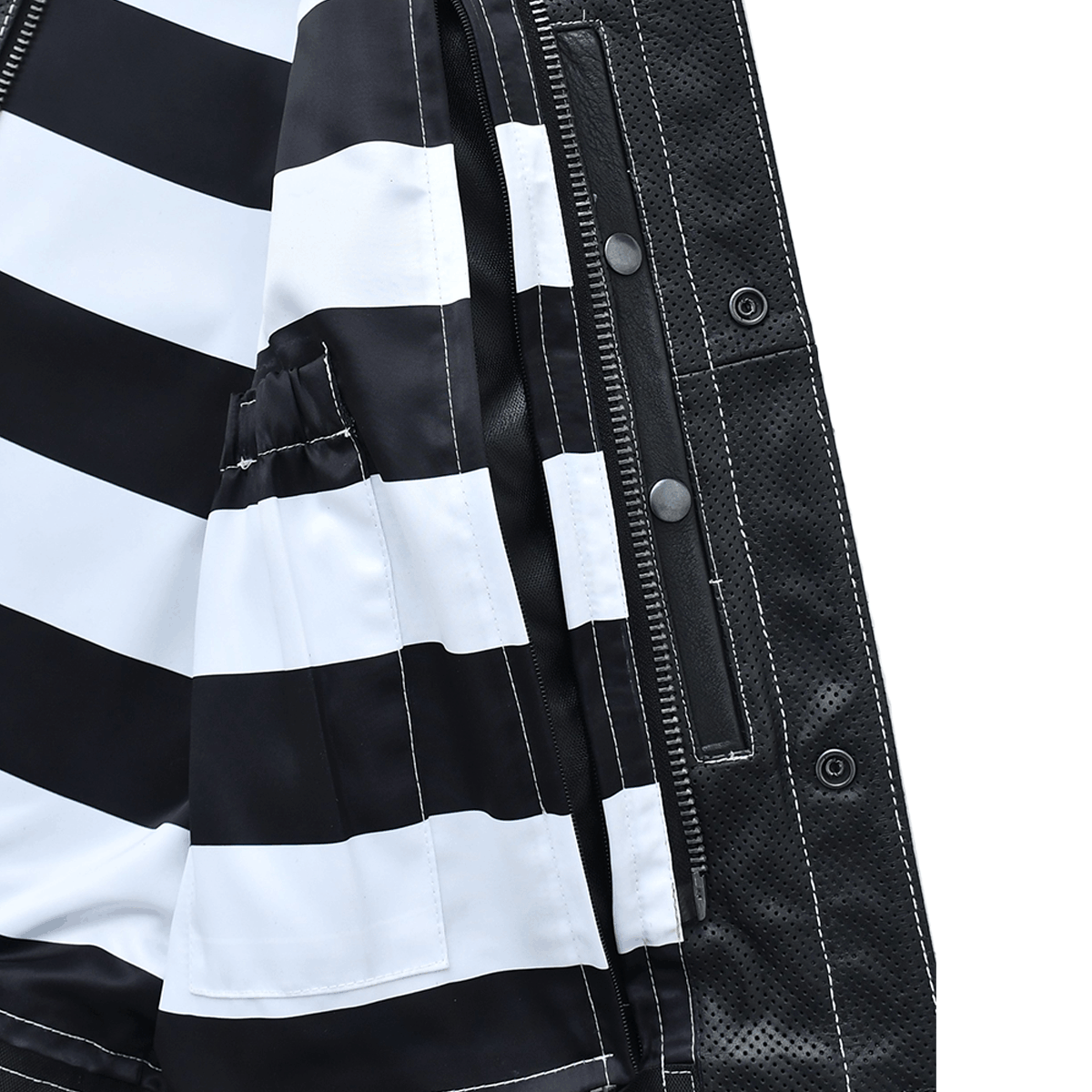 Roadrage - Men's Perforated Leather Motorcycle Vest