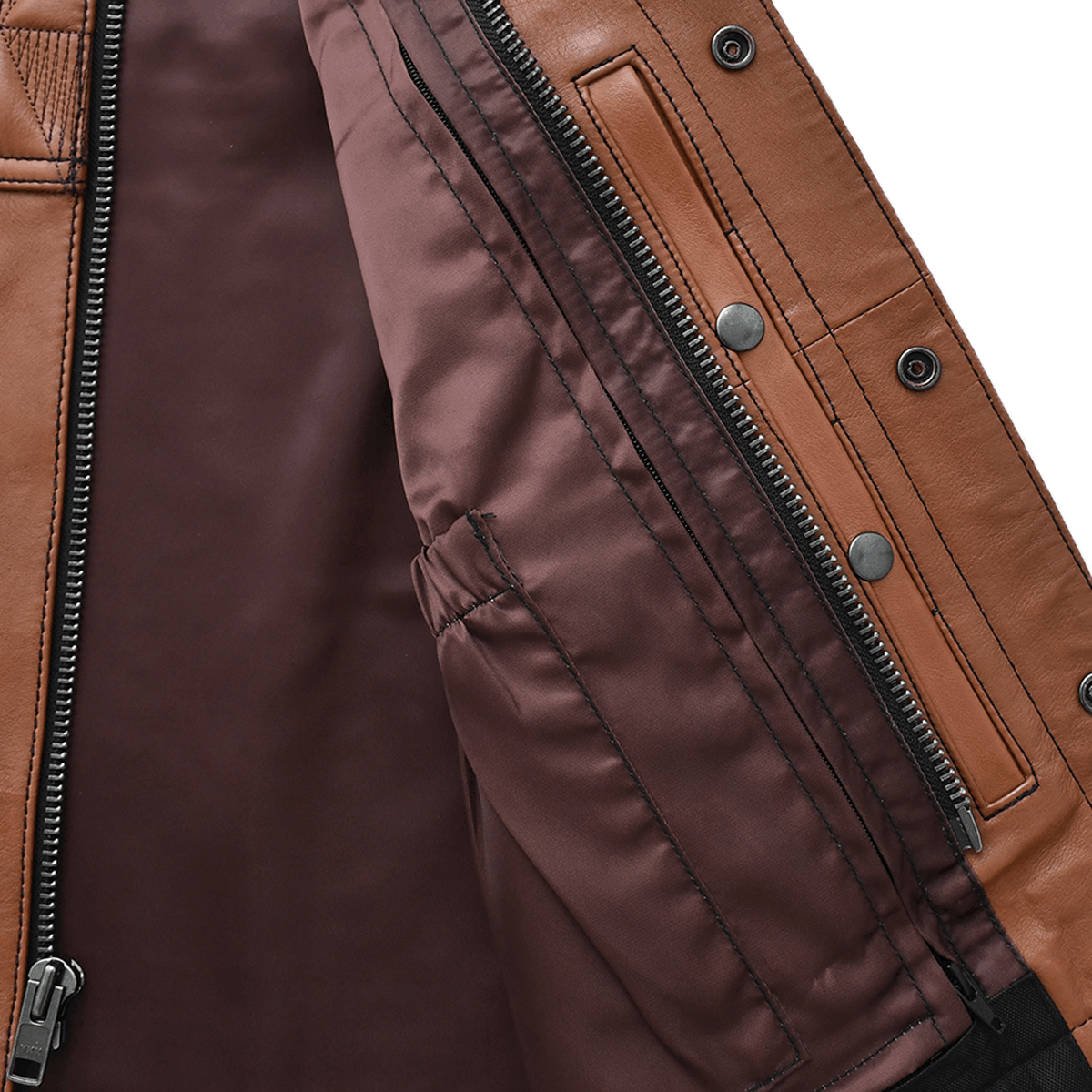 Rustler - Men’s Club-style Motorcycle Leather Vest