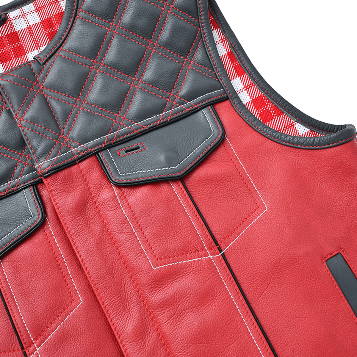 Apex - Men's Leather Motorcycle Vest