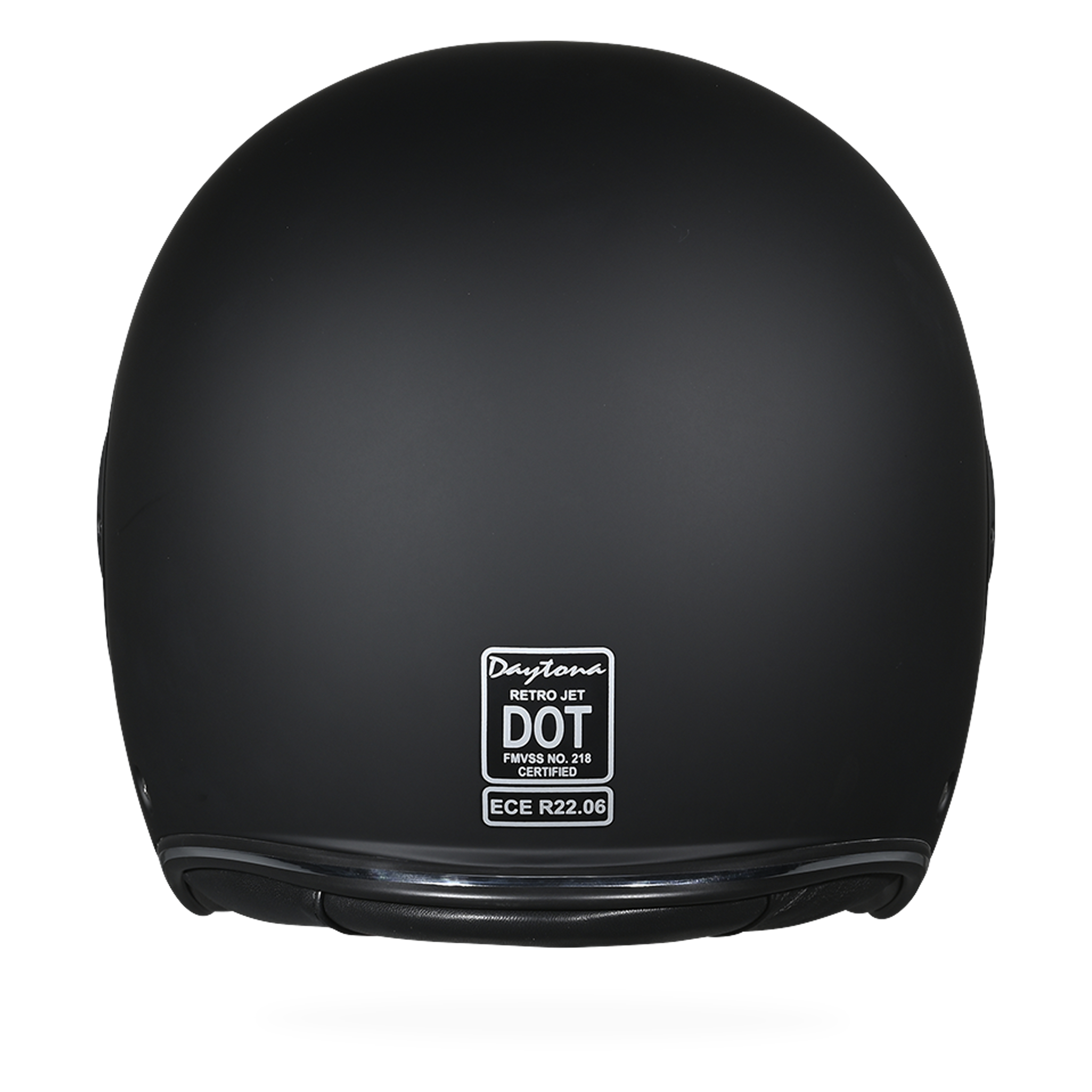 D.O.T. & ECE Daytona Retro Jet- Dull Black JET Daytona Helmets