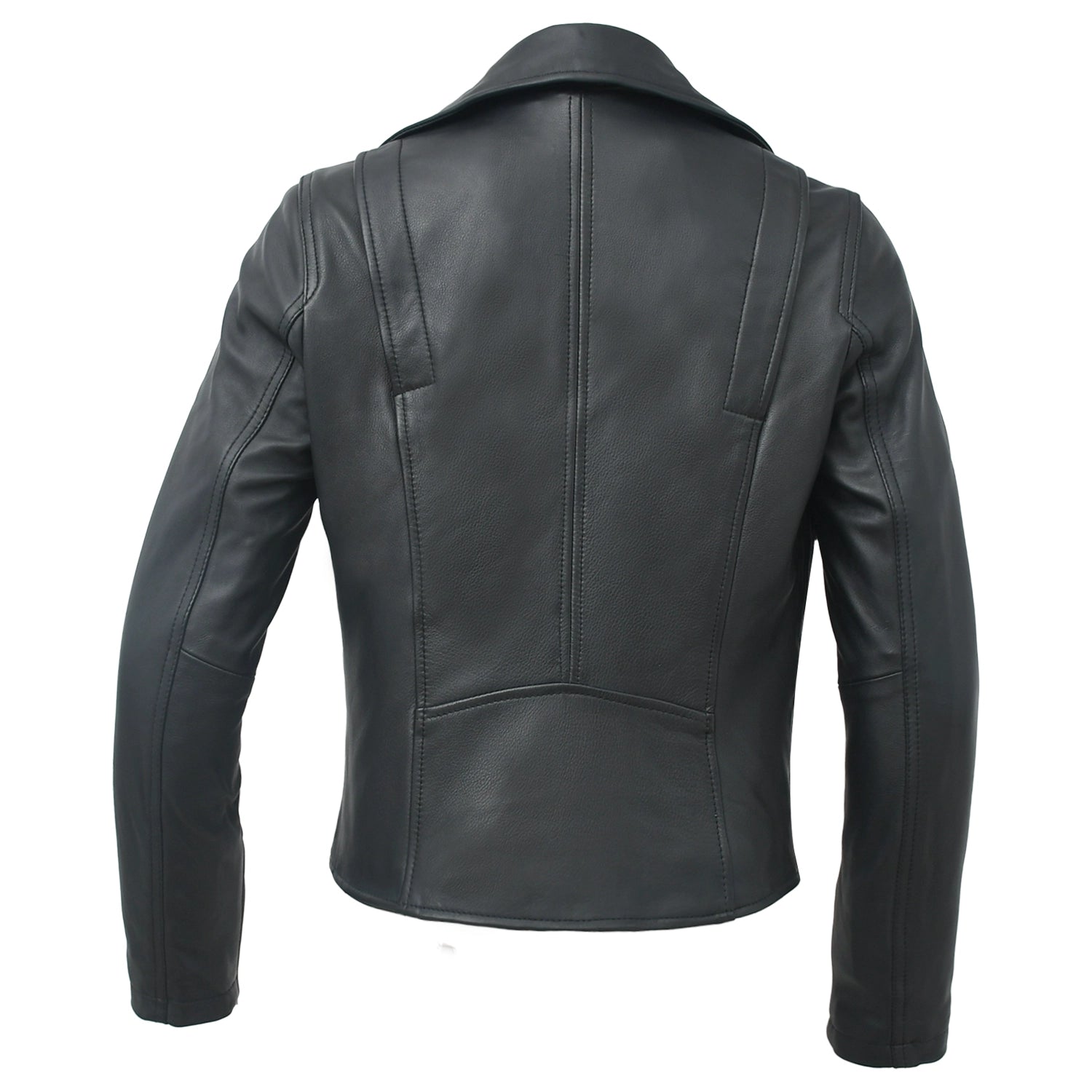 Lennox Moto Style Leather Jacket Women's Fashion Leather Jacket FMCo