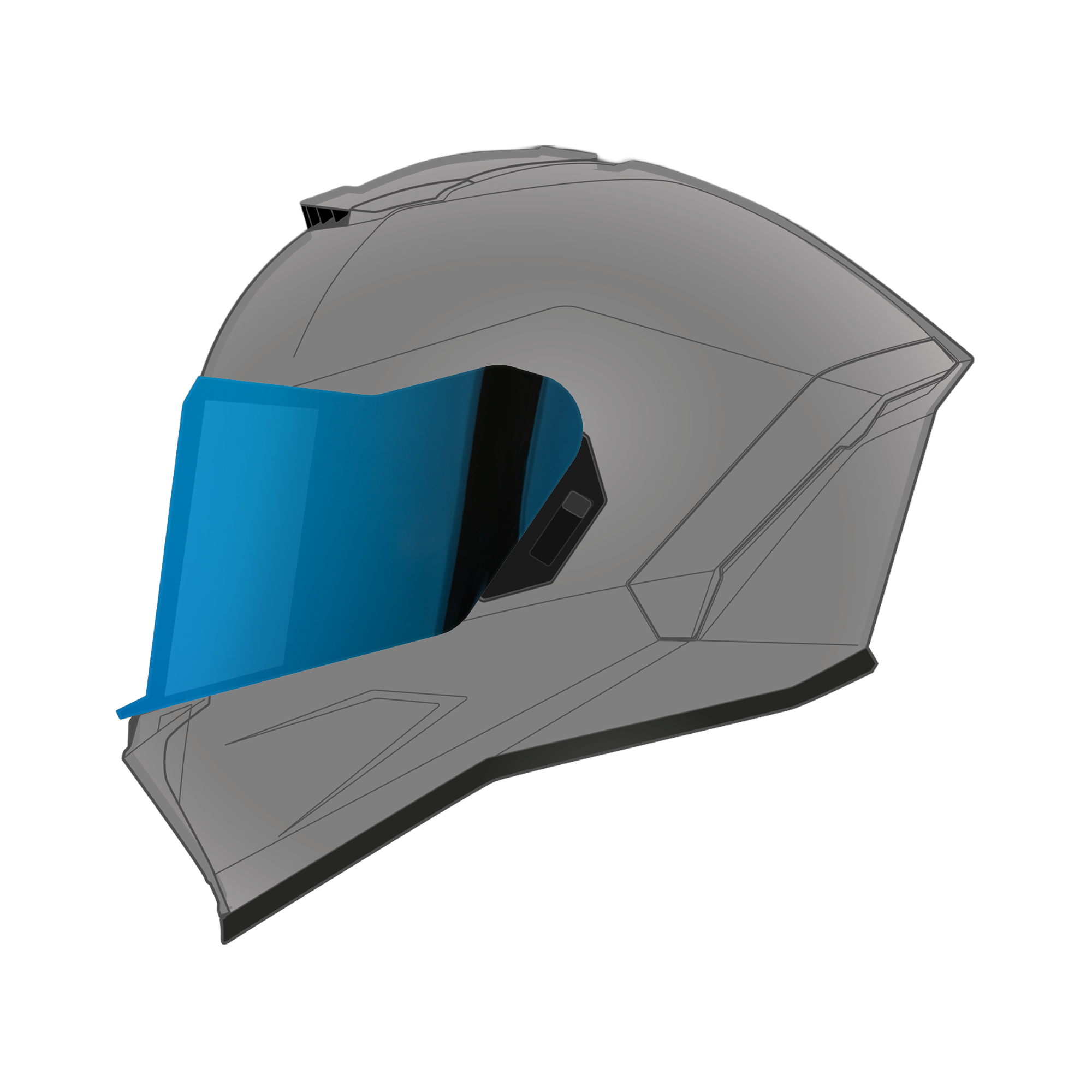 Viper Shield Outer- Blue VIPER SHIELDS Daytona Helmets