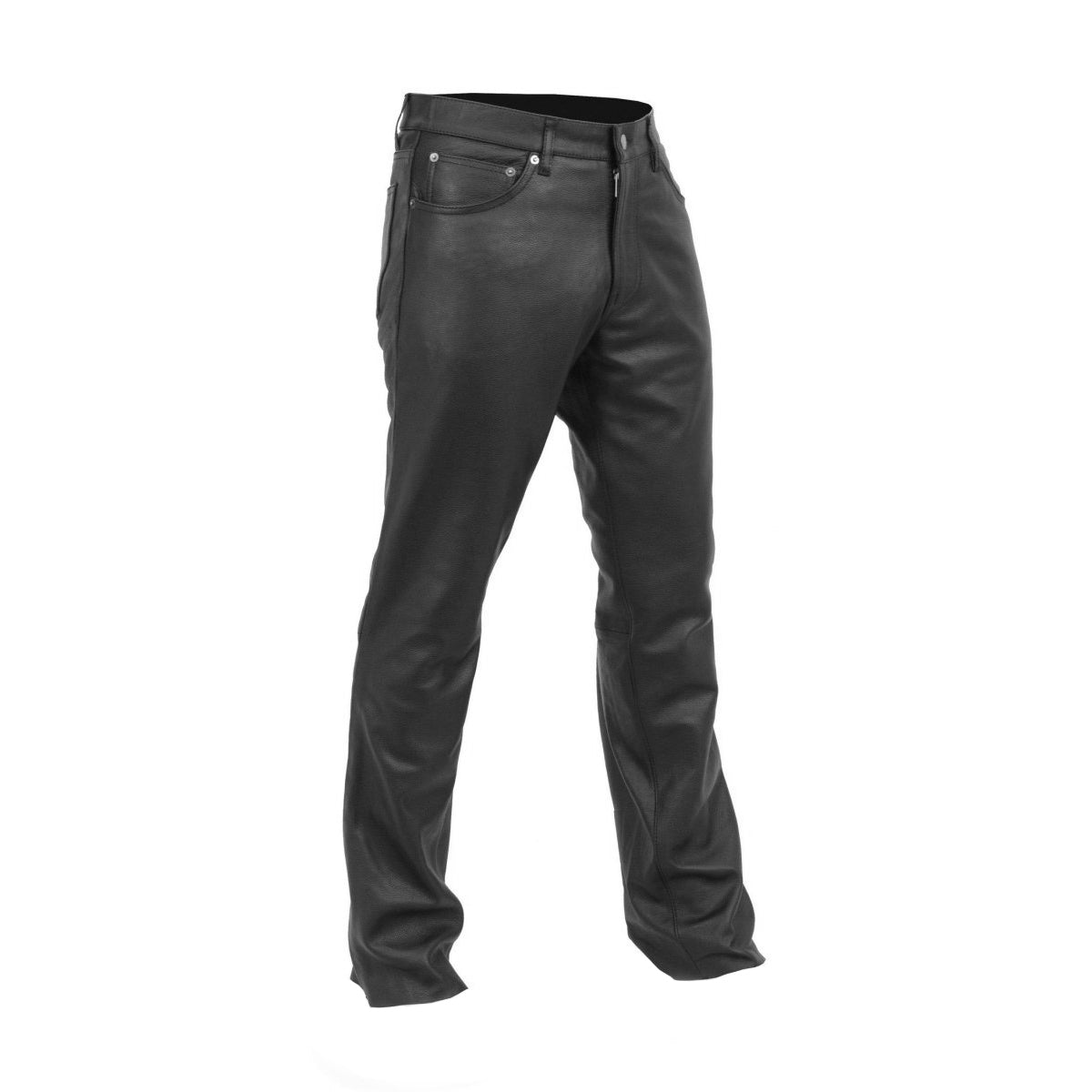 Commander Men's Leather Motorcycle Pants Men's Leather Pants First Manufacturing Company Black 26