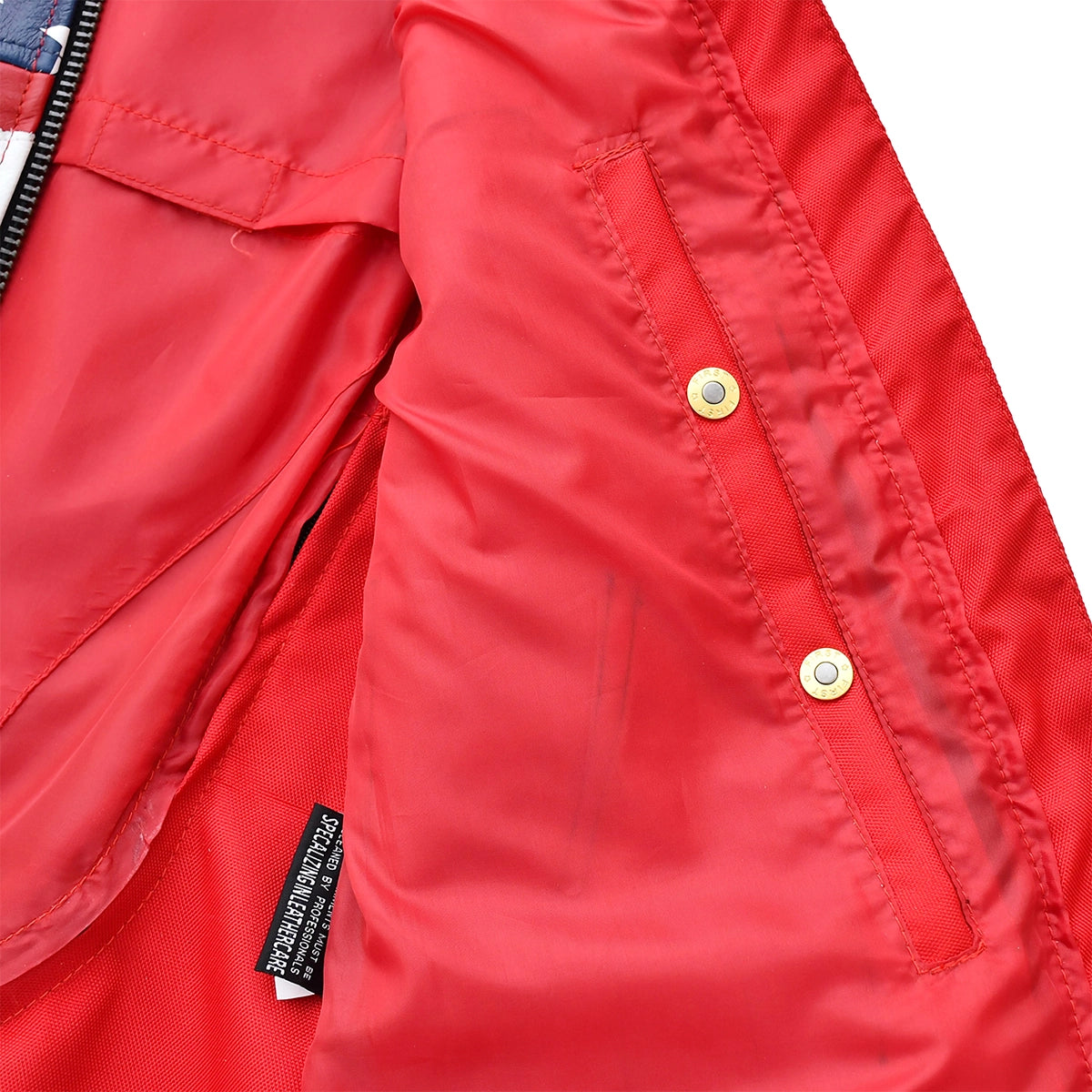 Glory Belle - Womens American Flag Leather Motorcycle Vest