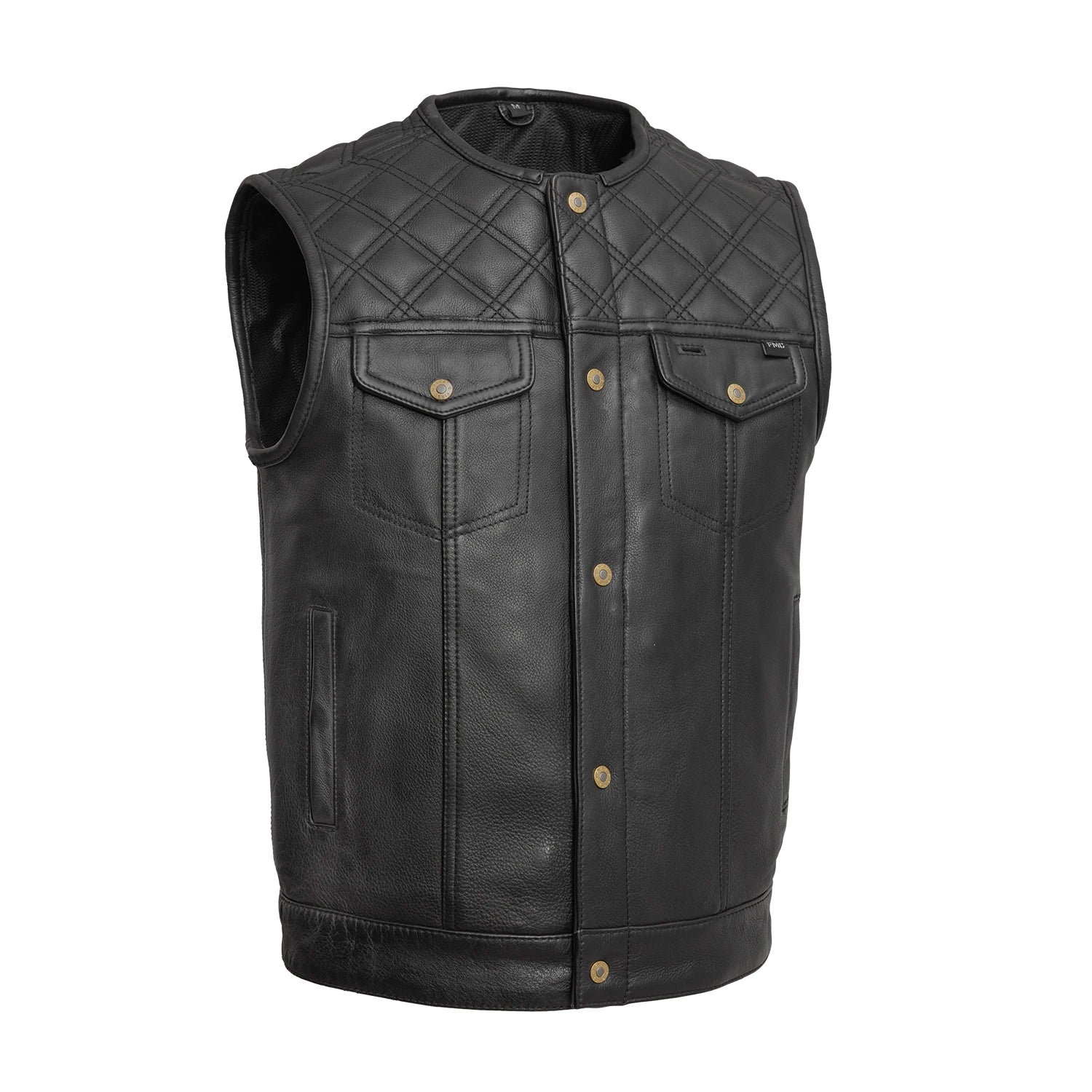 12 Gauge Men's Motorcycle Leather Vest 12 Gauge Men's Motorcycle Leather Vest