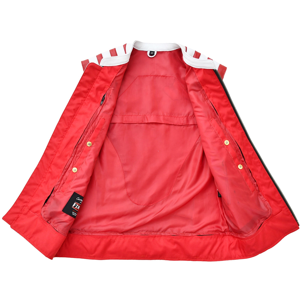 Stateside - Mens American Flag Leather Motorcycle Vest