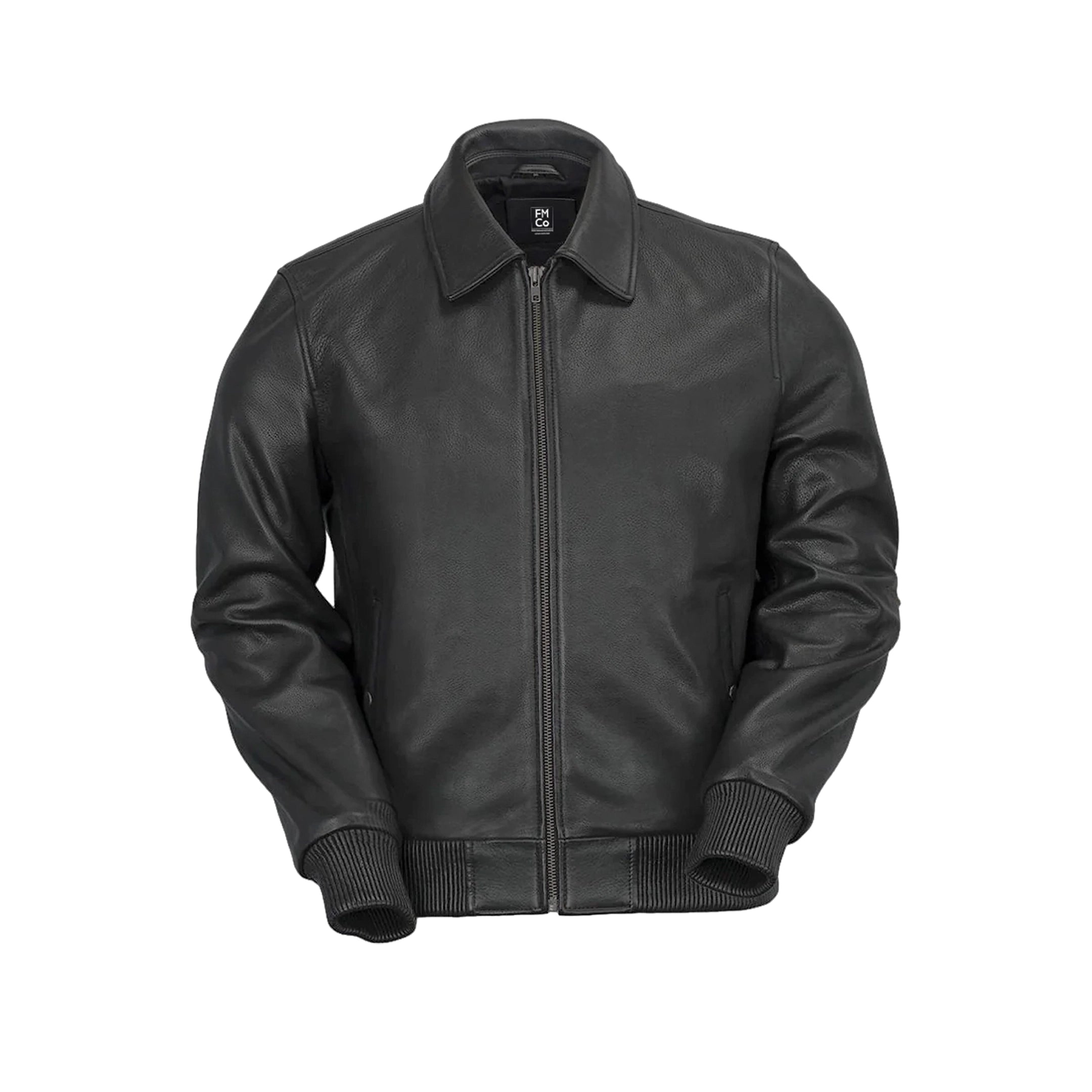 Castor - Mens Fashion Leather Jacket Men's Fashion Jacket FMCo Black XS