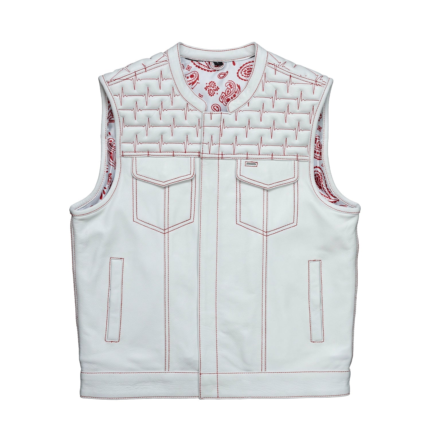 Auction 8 Men's Leather Vest First Manufacturing Company