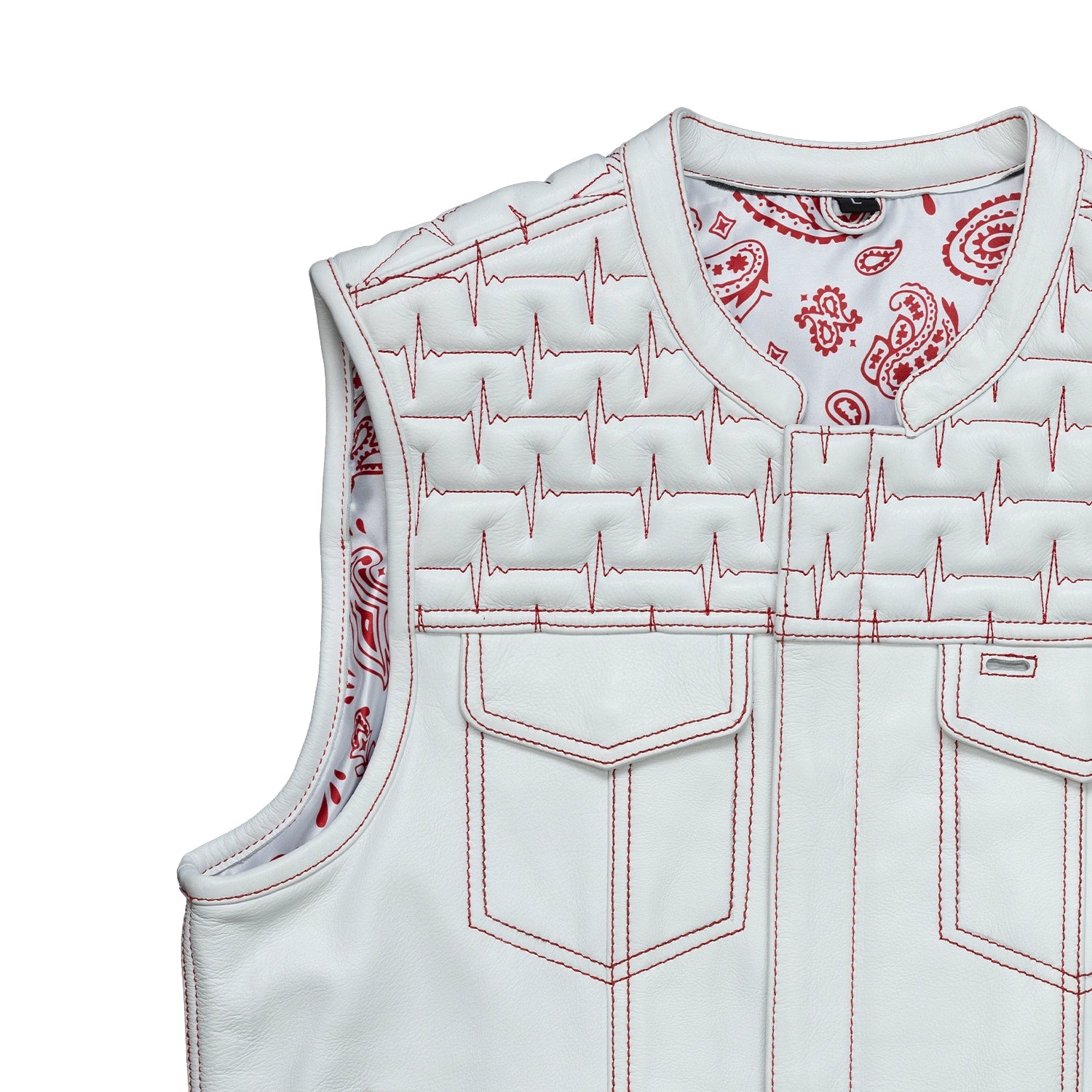 Auction 8 Men's Leather Vest First Manufacturing Company