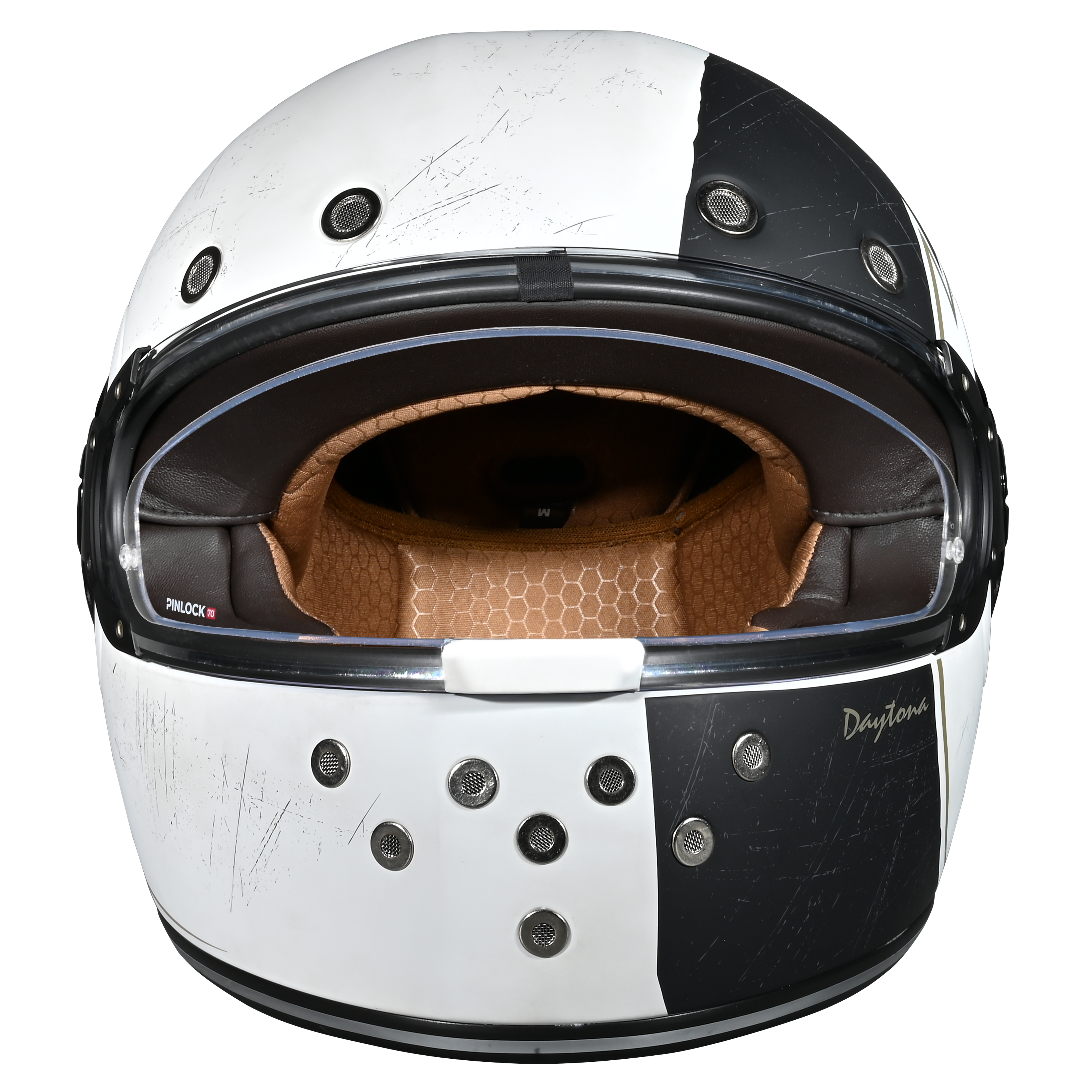 DOT Daytona Retro Full Face Motorcycle Helmet: Vintage Style for Men, Women, & Youth - W/ Blitz RETRO Daytona Helmets