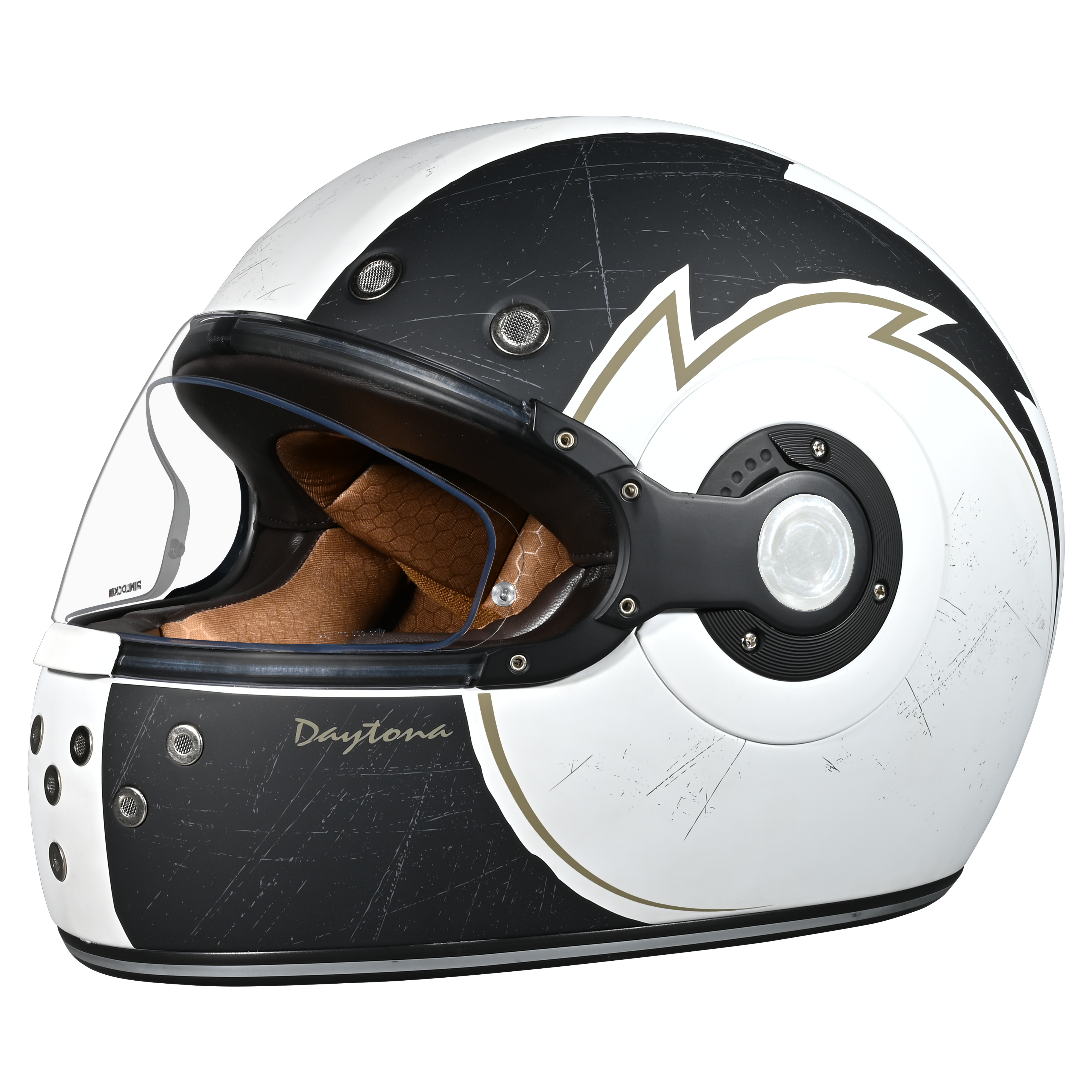 DOT Daytona Retro Full Face Motorcycle Helmet: Vintage Style for Men, Women, & Youth - W/ Blitz RETRO Daytona Helmets
