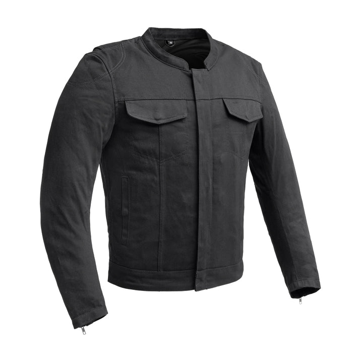 Desperado Men's Motorcycle Twill Jacket Men's Twill Jacket First Manufacturing Company Black S 