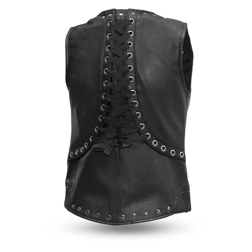 Empress Women's Motorcycle Leather Vest – First MFG Co – First