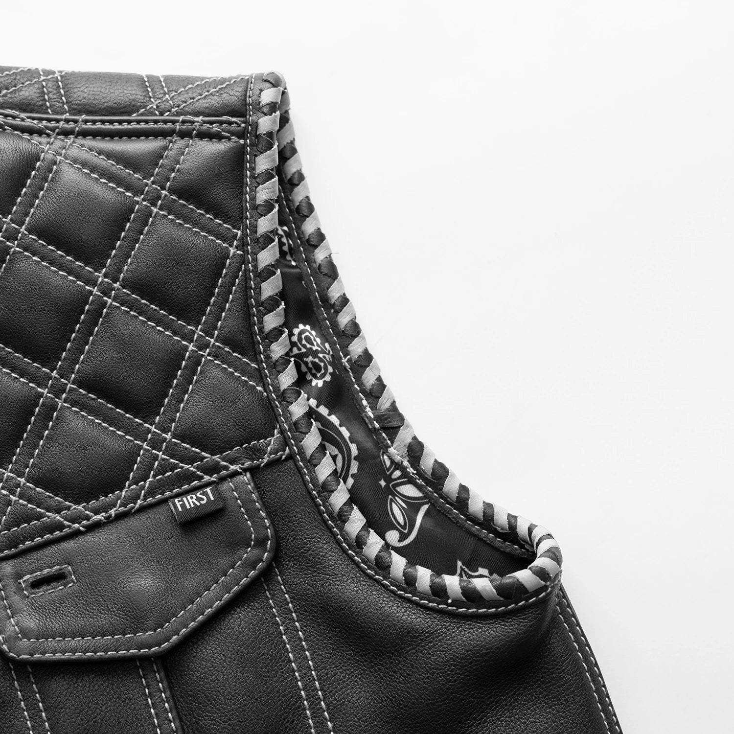 Sinister - Men's Motorcycle Leather Vest Men's Leather Vest Vests