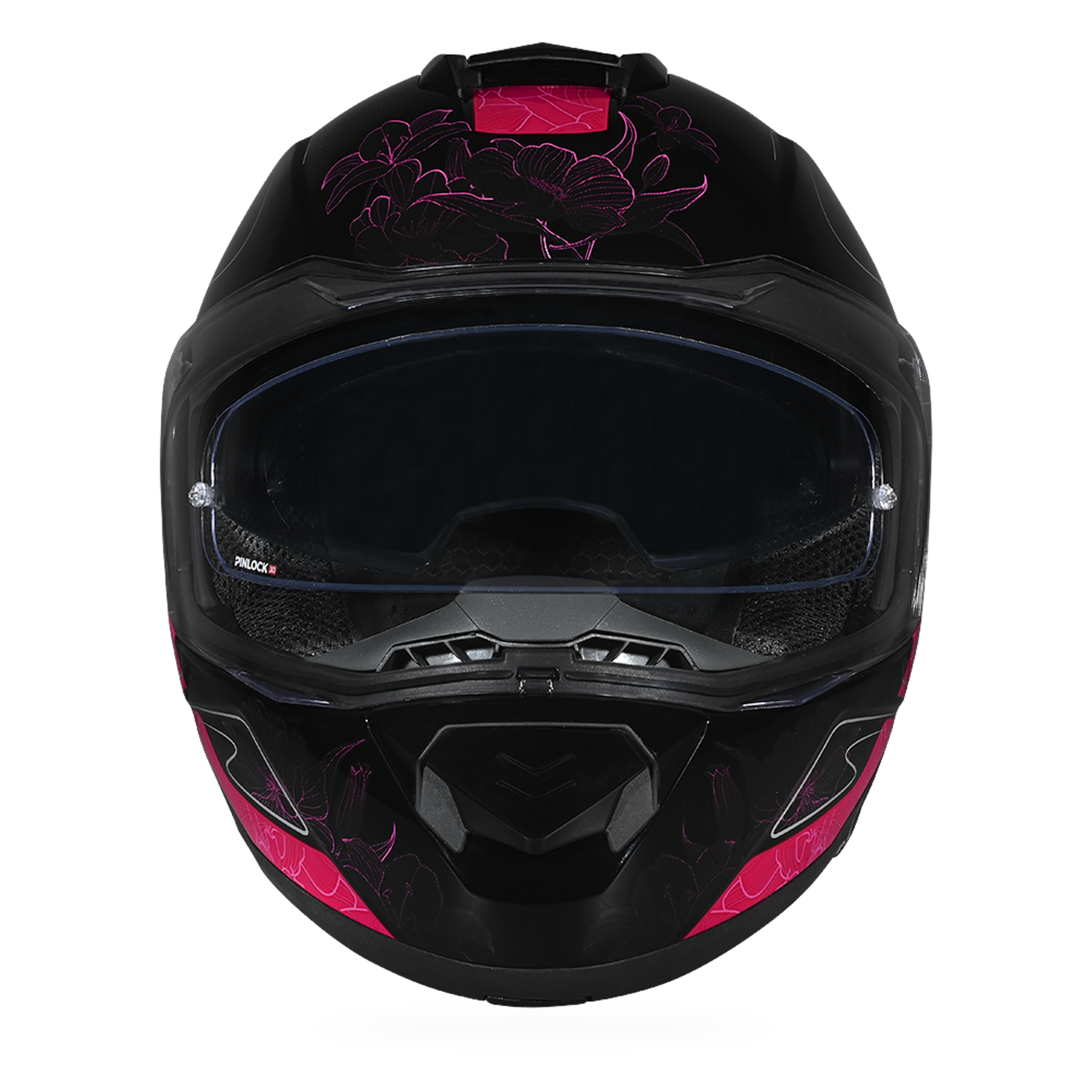 Daytona Glide Modular Motorcycle Helmet - DOT Approved, Bluetooth Ready, Dual Visor, Men/Women/Youth - W/ Flowers GLIDE - GRAPHICS Daytona Helmets