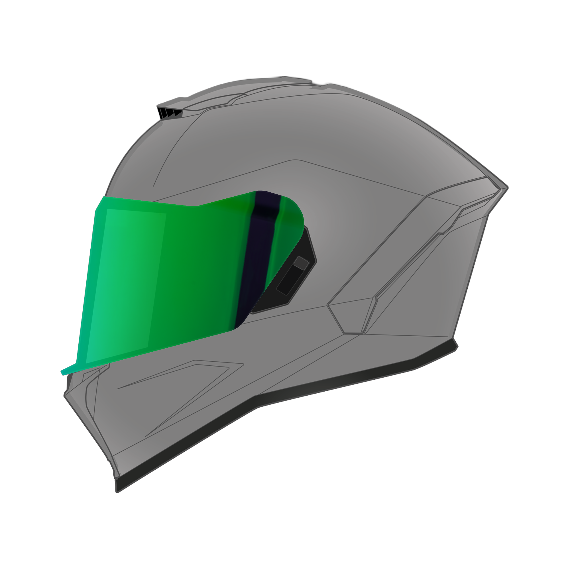 Viper Shield Outer- Green VIPER SHIELDS Daytona Helmets