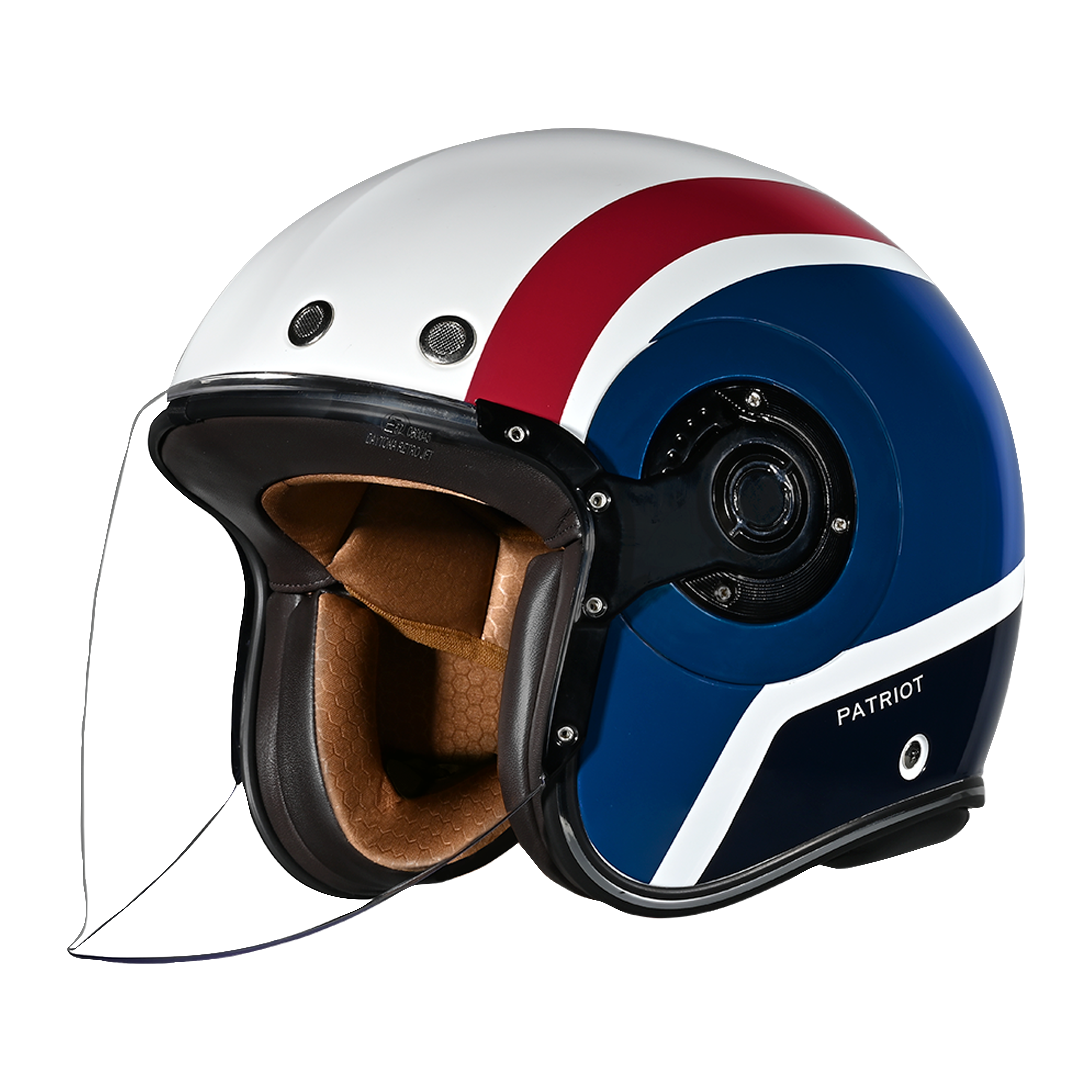D.O.T. & ECE Daytona Retro Jet- W/ Patriot JET Daytona Helmets