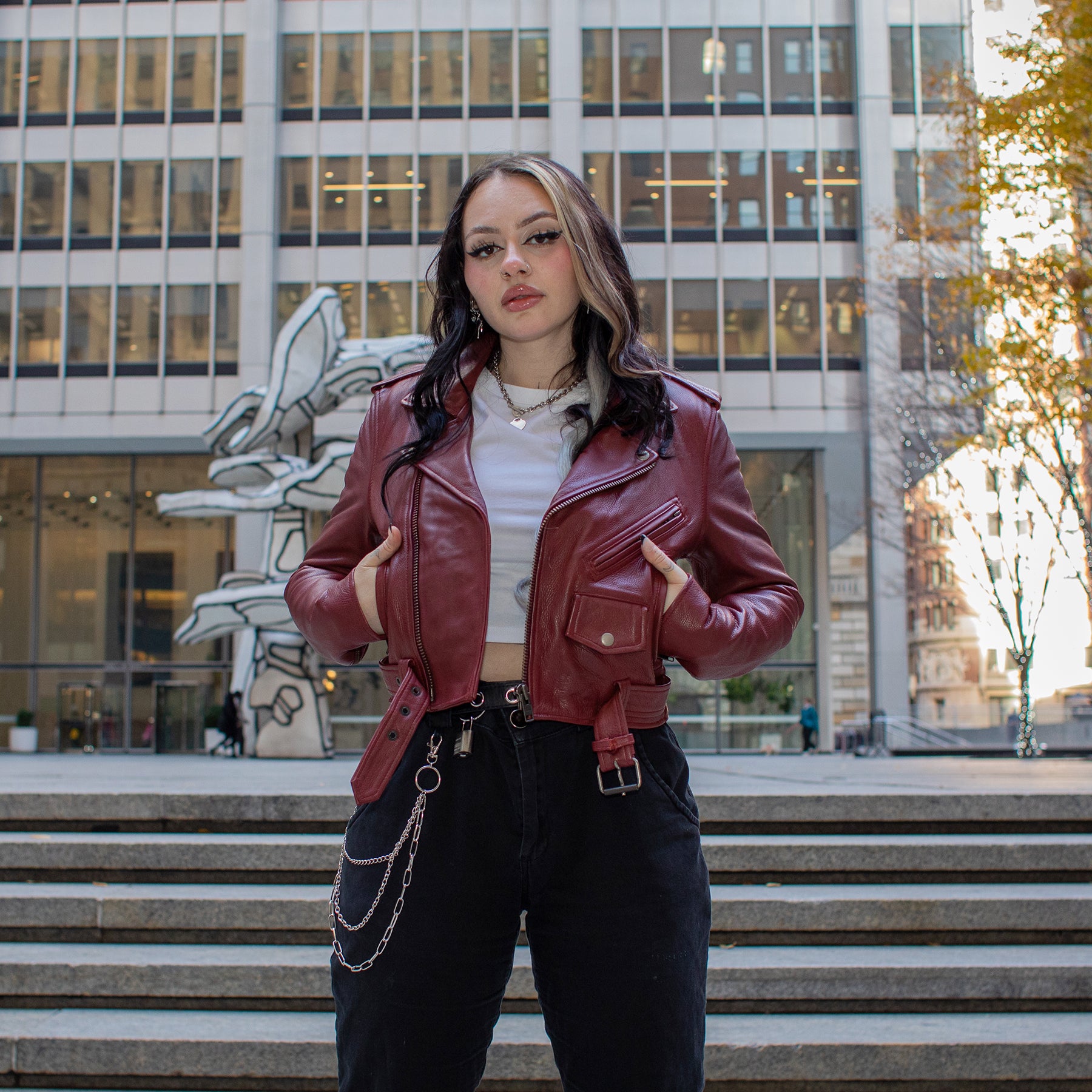 Katy - Women's Leather Jacket - BHBR Women's Leather Jacket Jackets