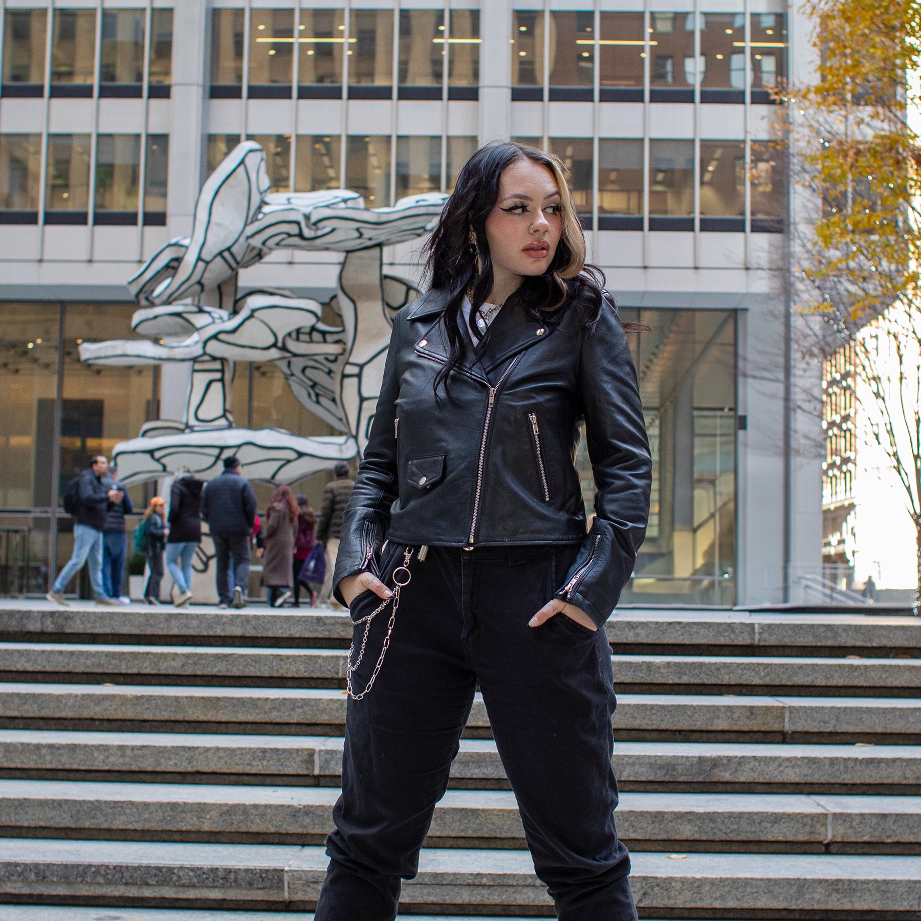 Lennox Moto Style Leather Jacket