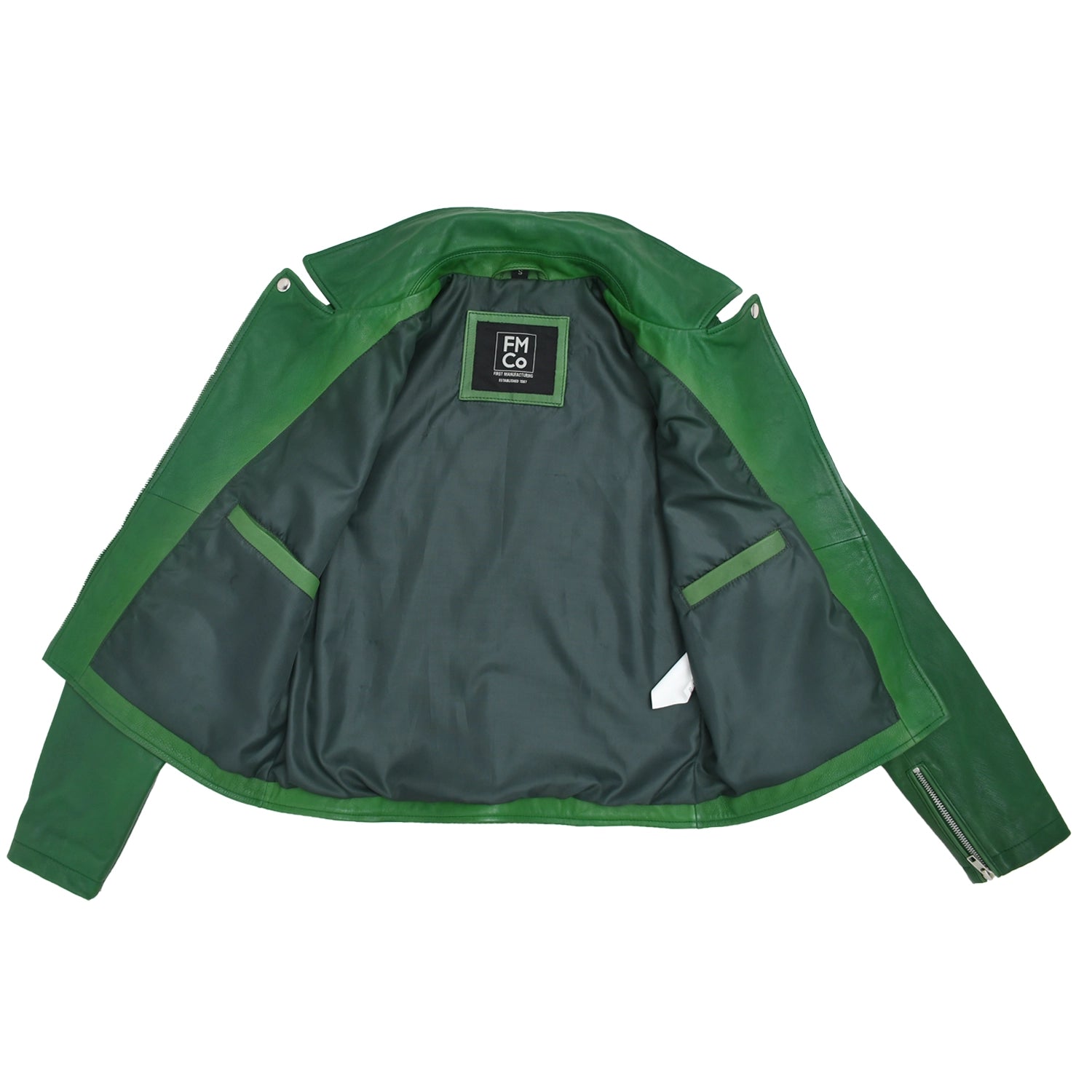 Lennox Moto Style Leather Jacket Women's Fashion Leather Jacket FMCo