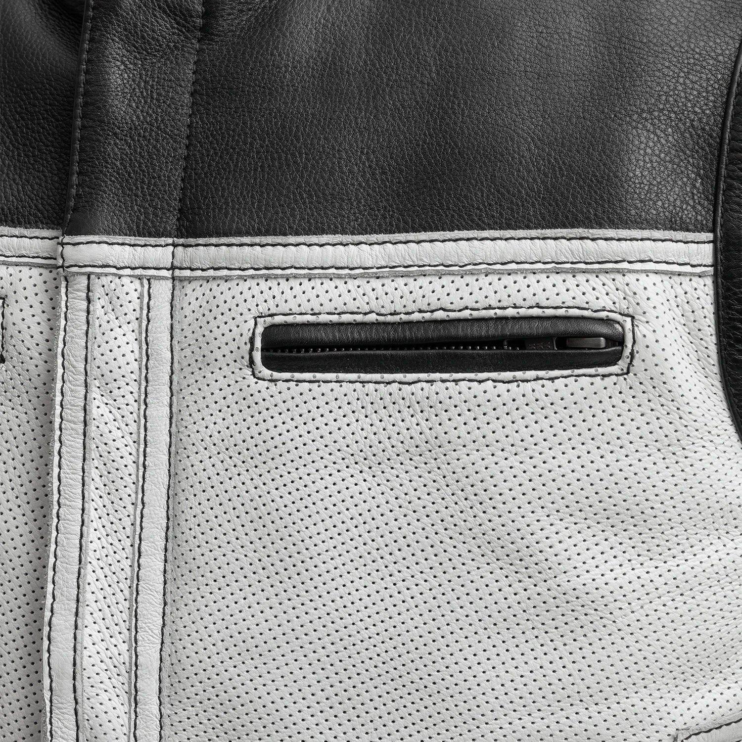 Two Tone Lowrider Perforated Men's Leather Vest Men's Perforated Leather Vest Vests