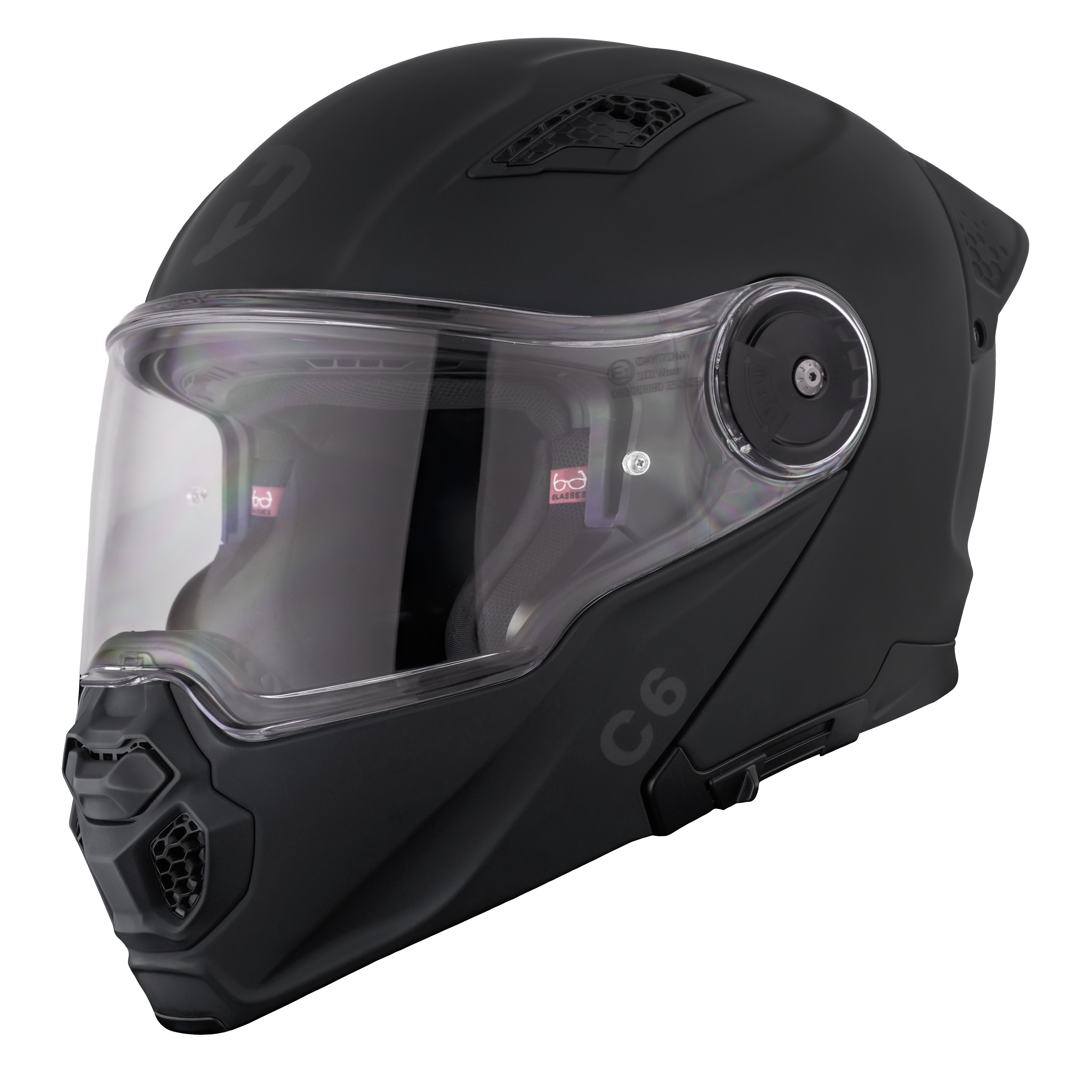 D.O.T. & ECE Daytona C6- Dull Black C6 Daytona Helmets