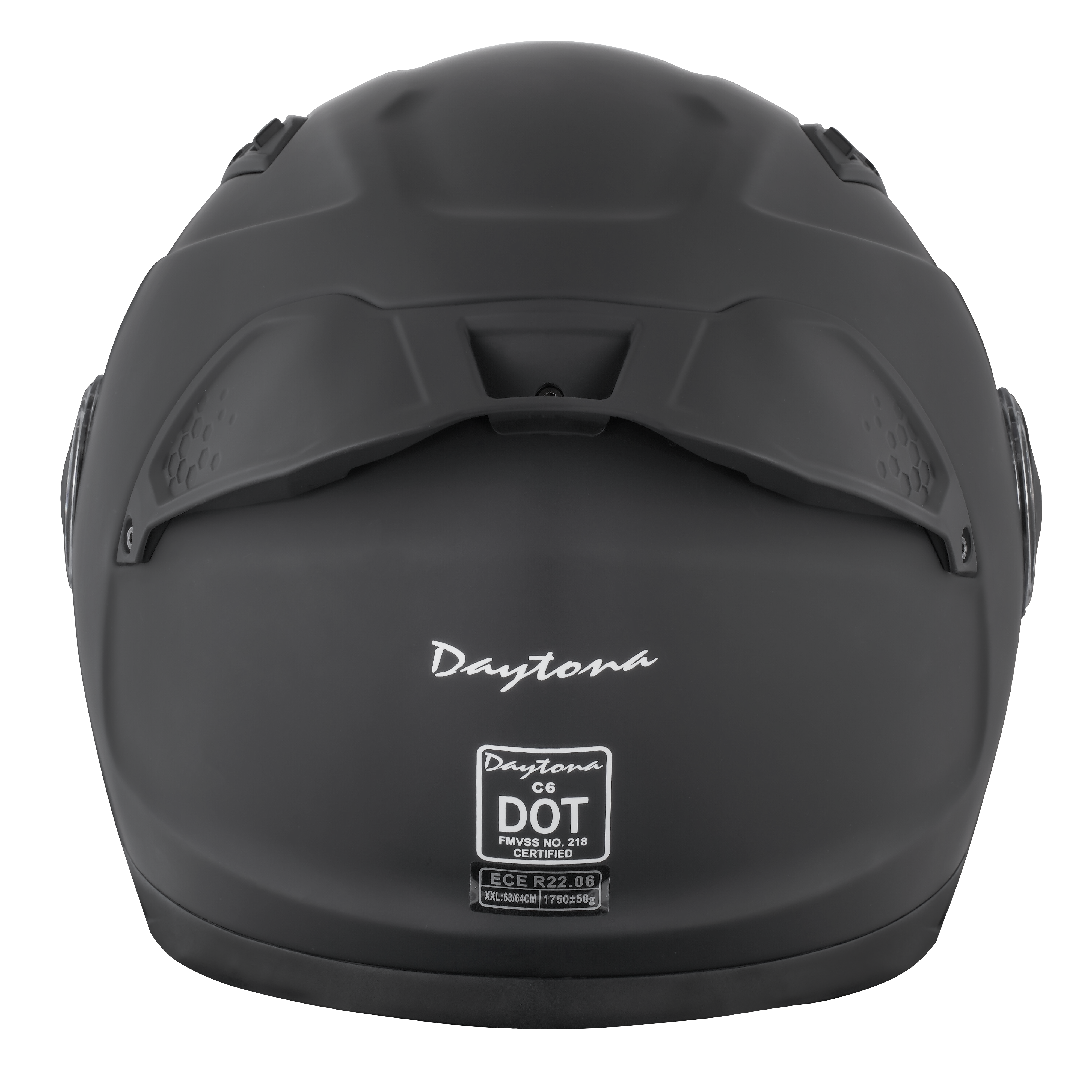 D.O.T. & ECE Daytona C6- Dull Black C6 Daytona Helmets