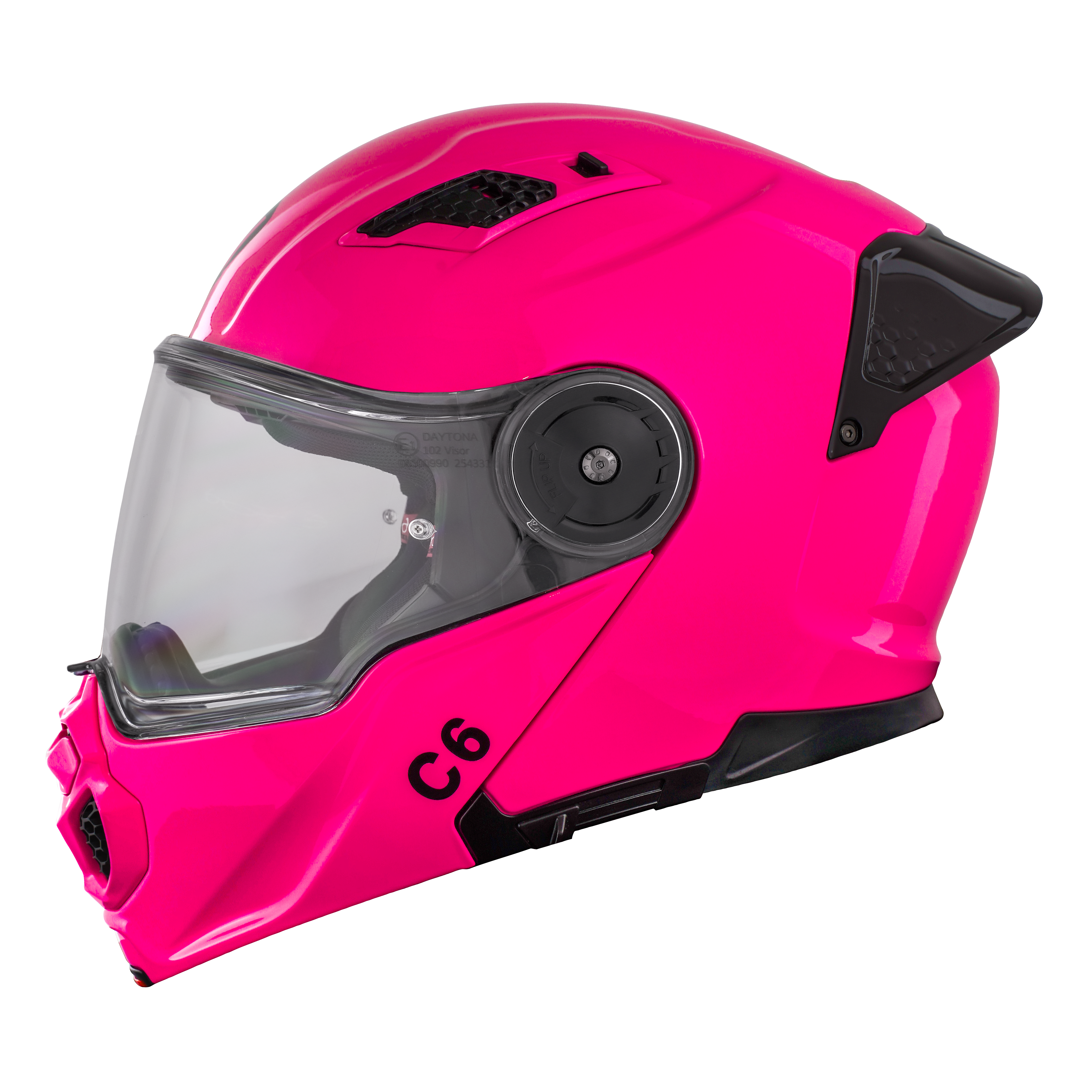 D.O.T. & ECE Daytona C6- Hi-Gloss Pink C6 Daytona Helmets